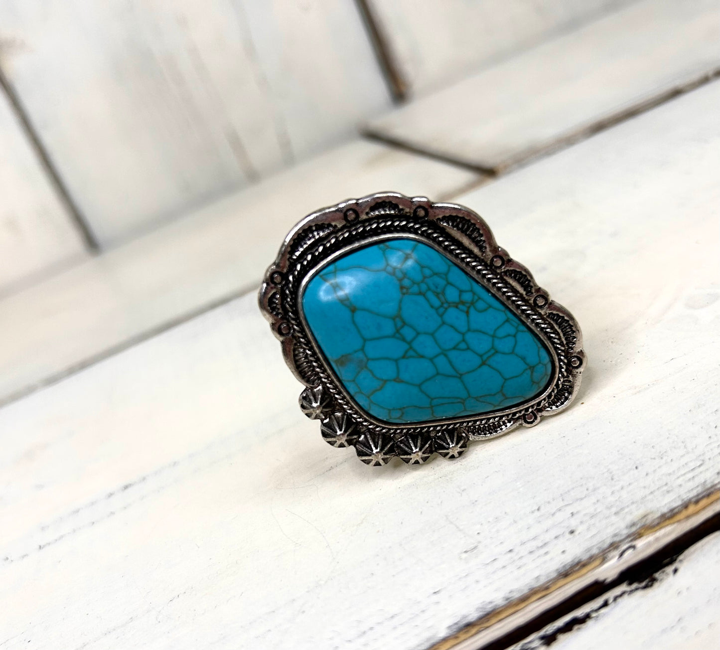 Turquoise scarf slide