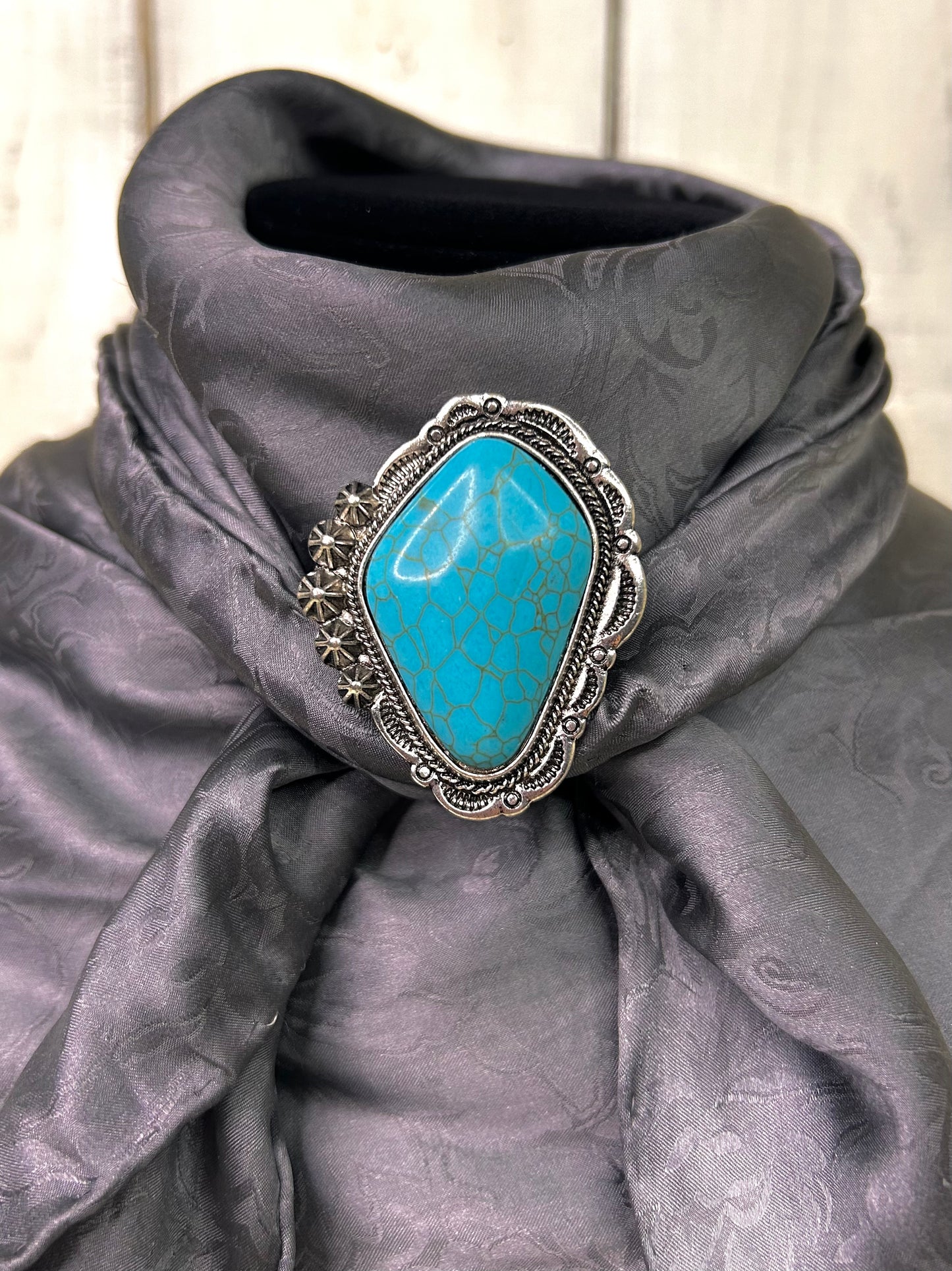 Turquoise scarf slide