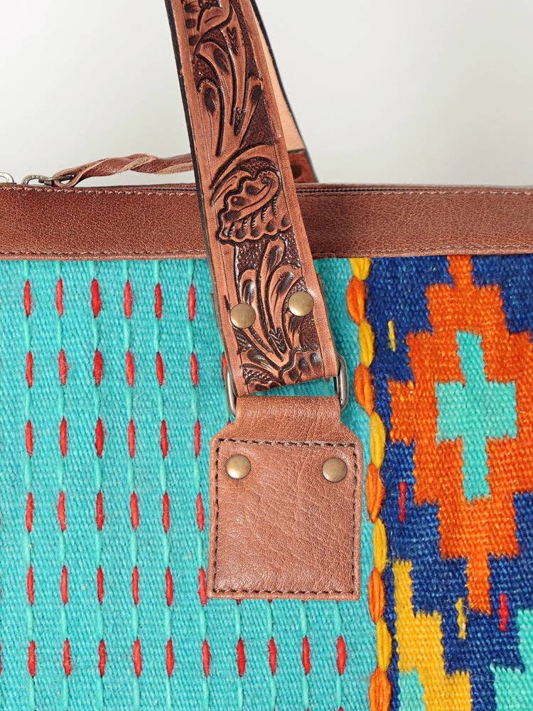 American Darling Weekender Travel Bag - Red Wool