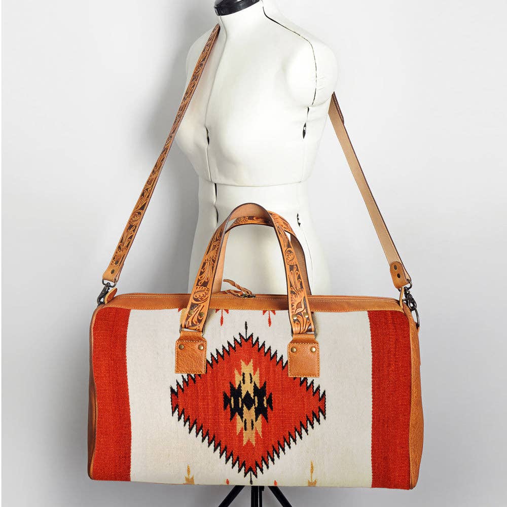 American Darling Weekender Travel Bag - Red Wool