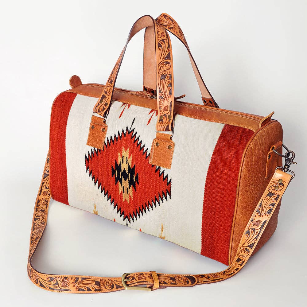 American Darling Weekender Travel Bag - Red Wool