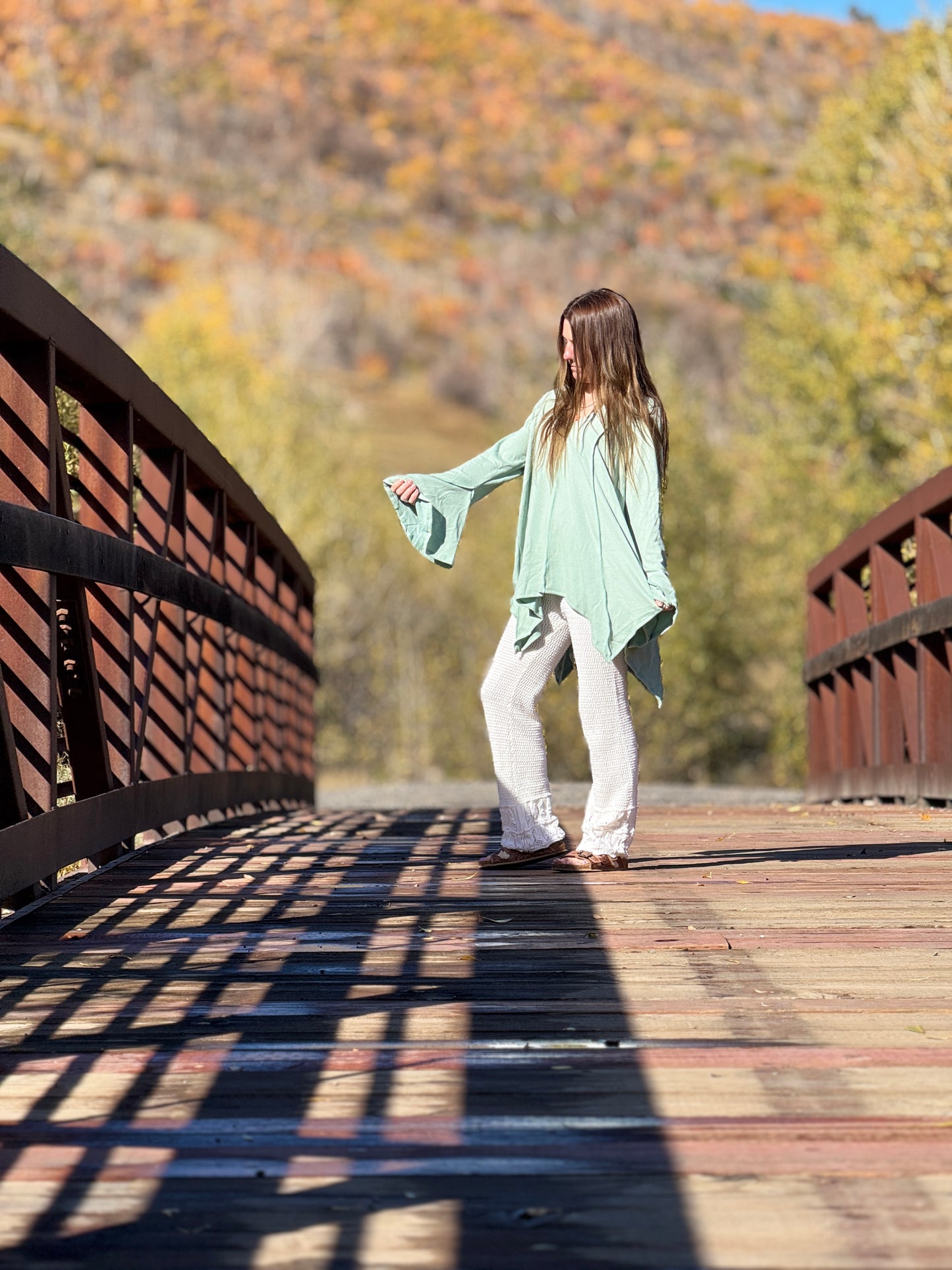 Golden Hour Bell Sleeve Top