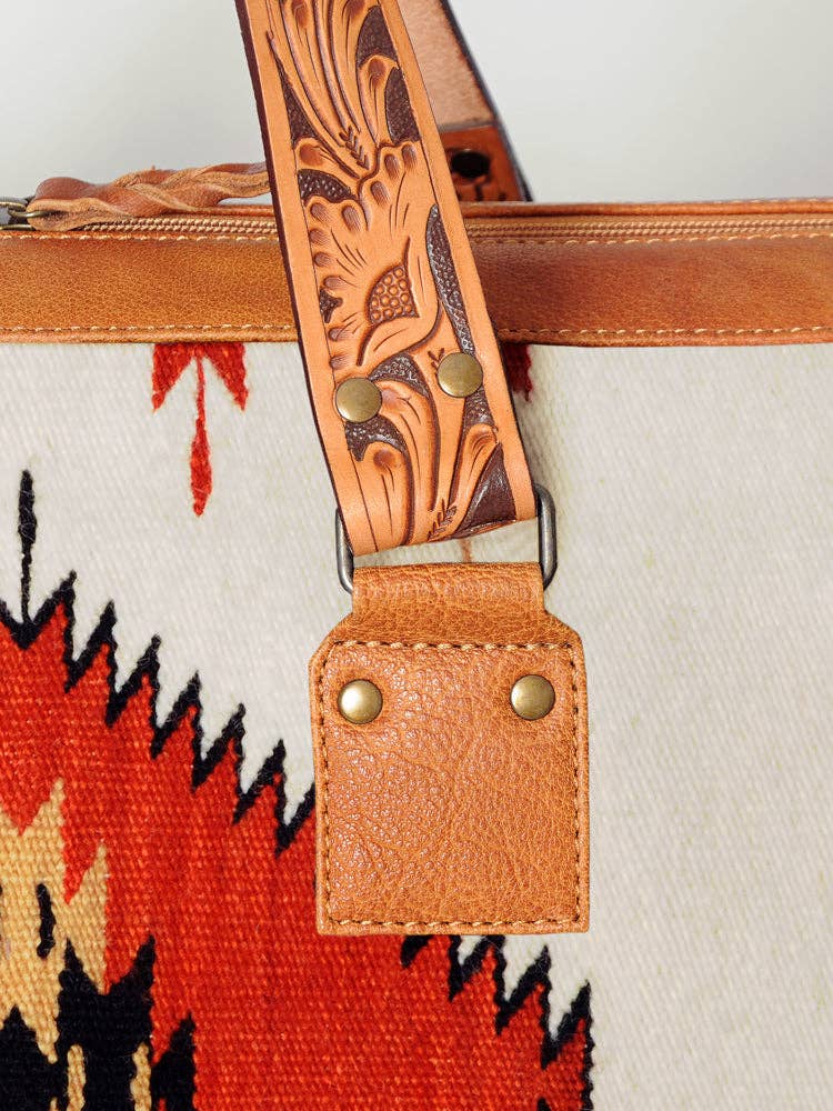 American Darling Weekender Travel Bag - Red Wool