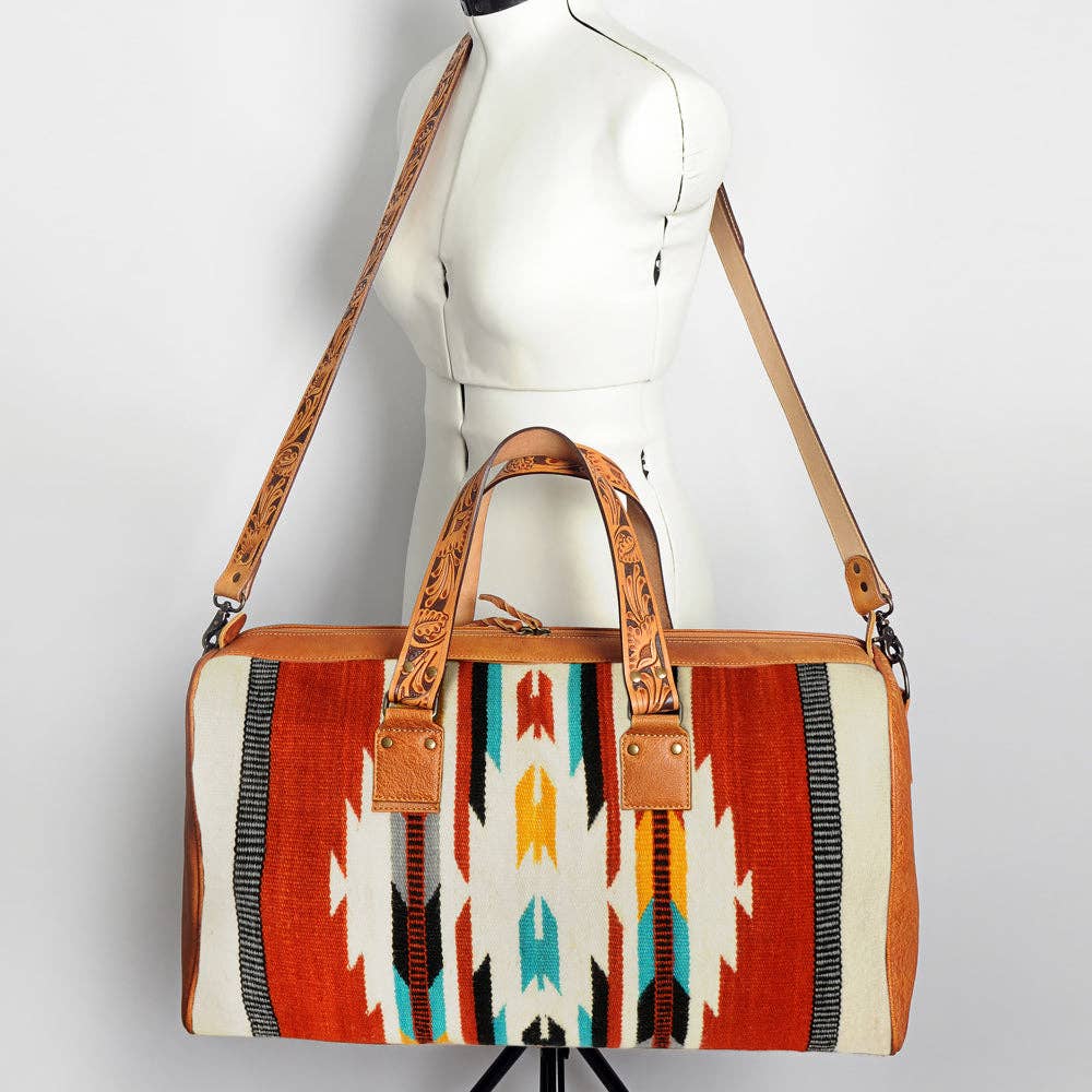 American Darling Weekender Travel Bag - Red Wool