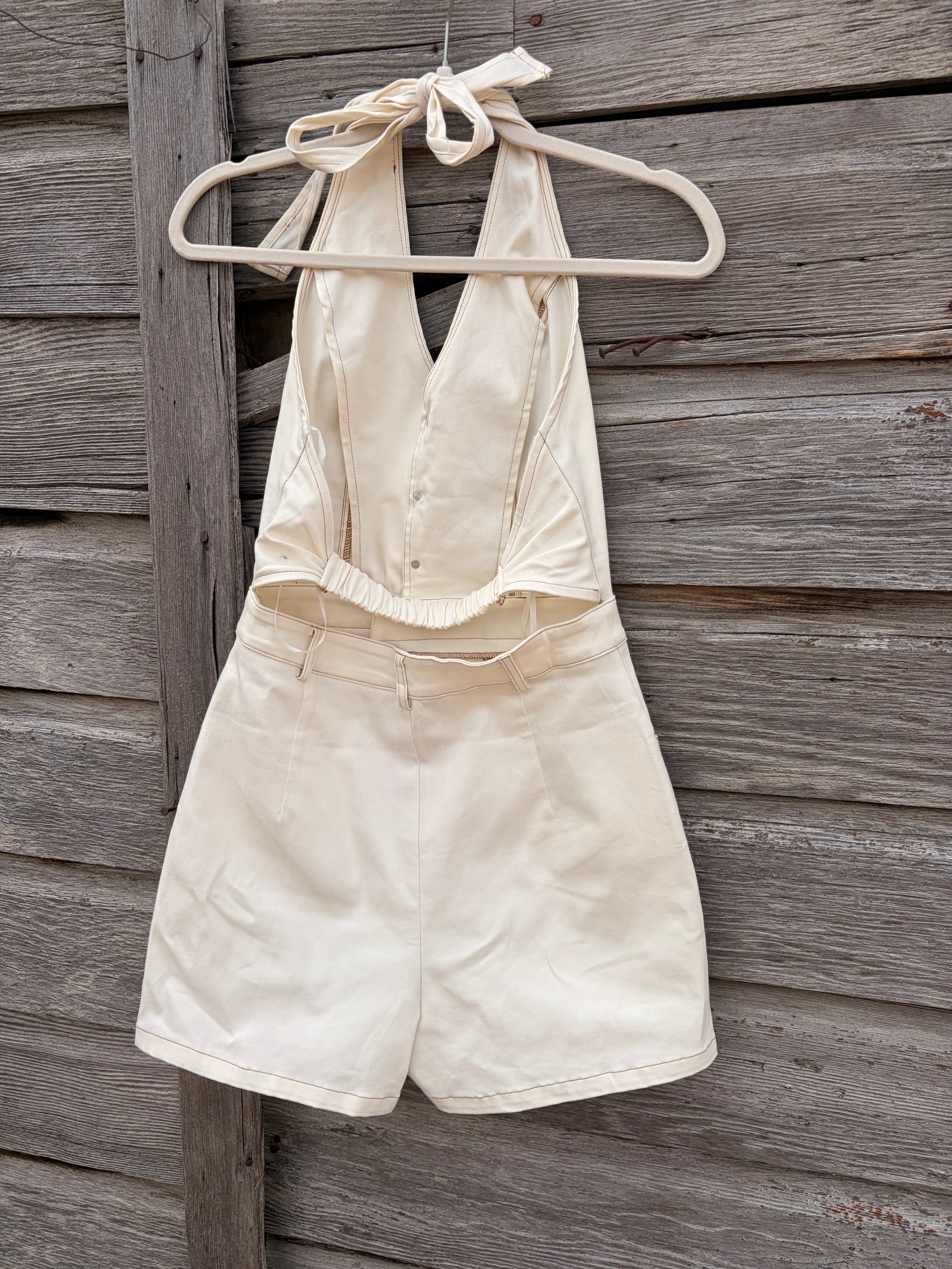 American Cowgirl halter Romper