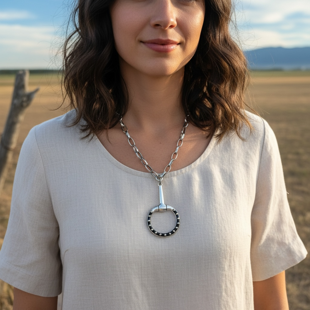 The Snaffle Bit statement - necklace