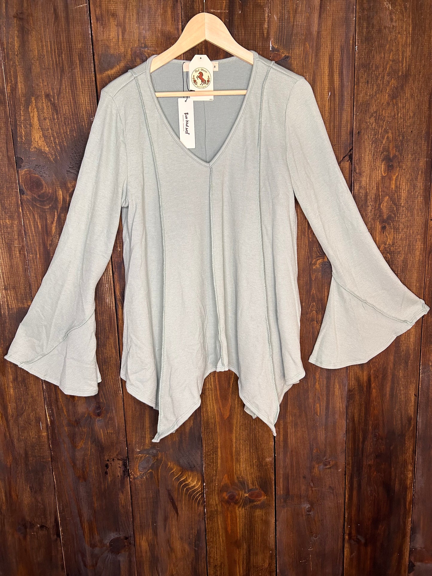 Golden Hour Bell Sleeve Top