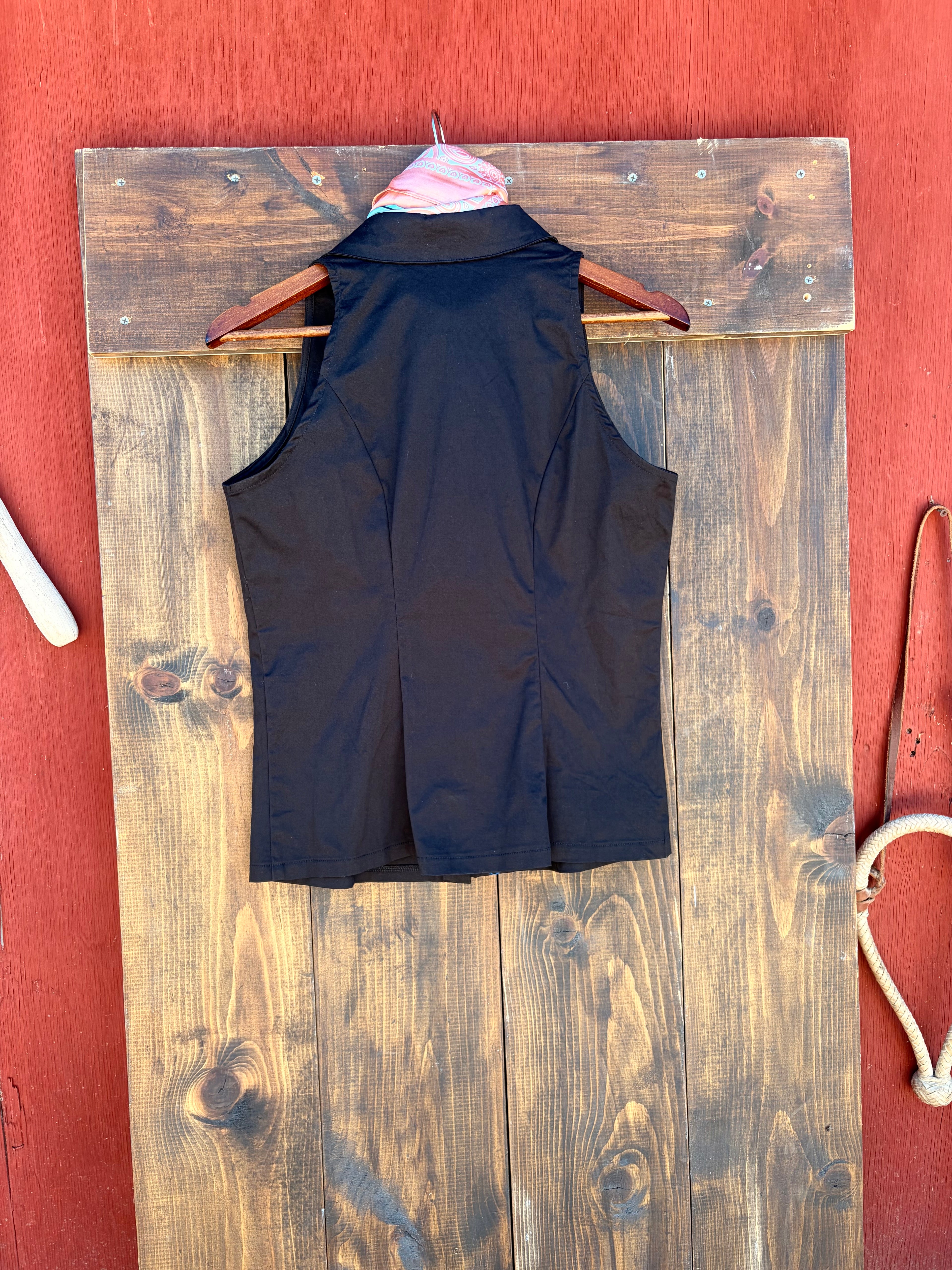 The desert silver - sleeveless pearl snap