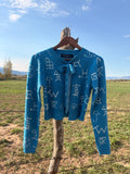 The cattle brand knit cardigan