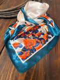 Blue florals - wild rag