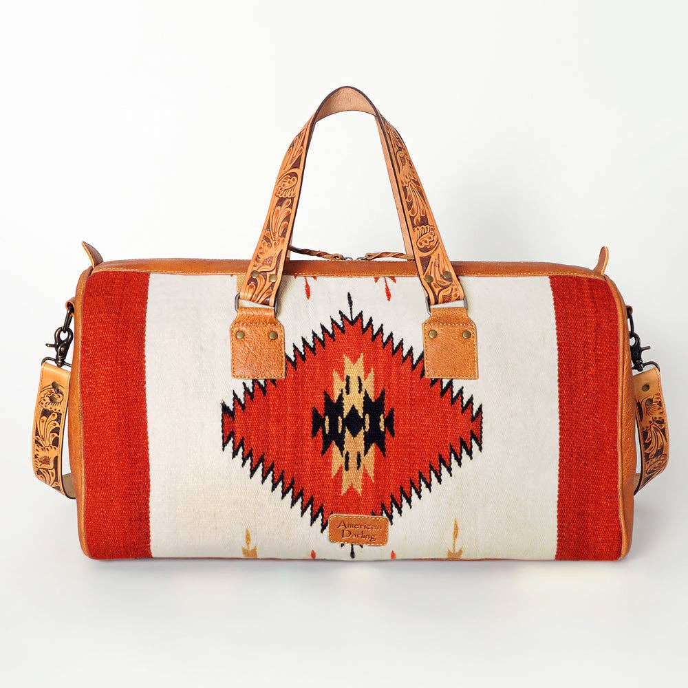 American Darling Weekender Travel Bag - Red Wool