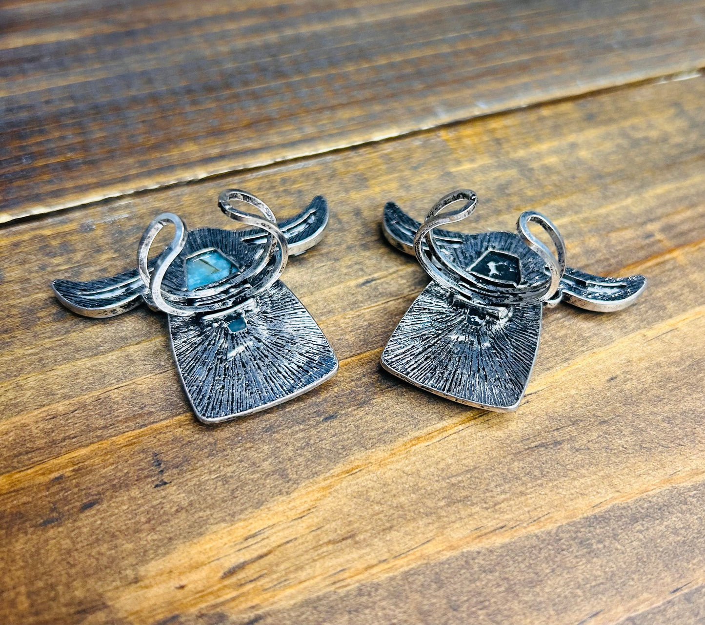 Long Horn multicolor ring