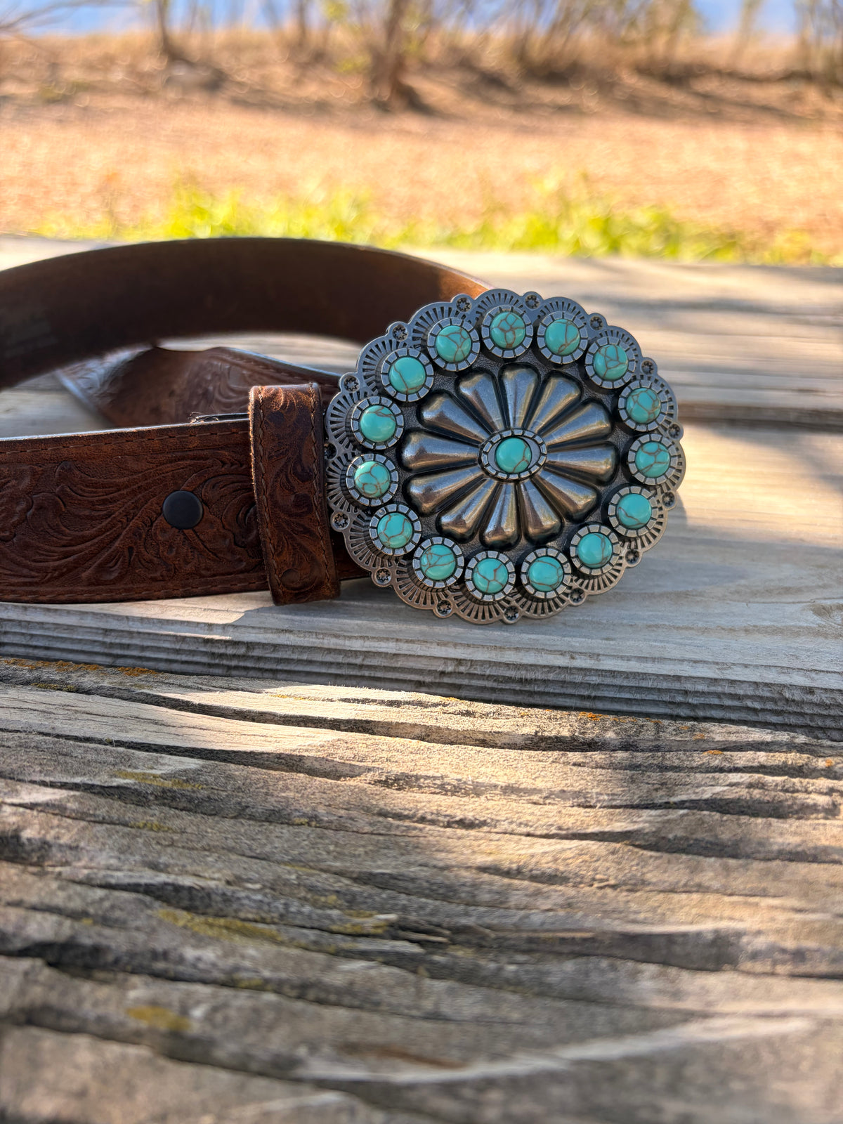 The silver sage belt buckle