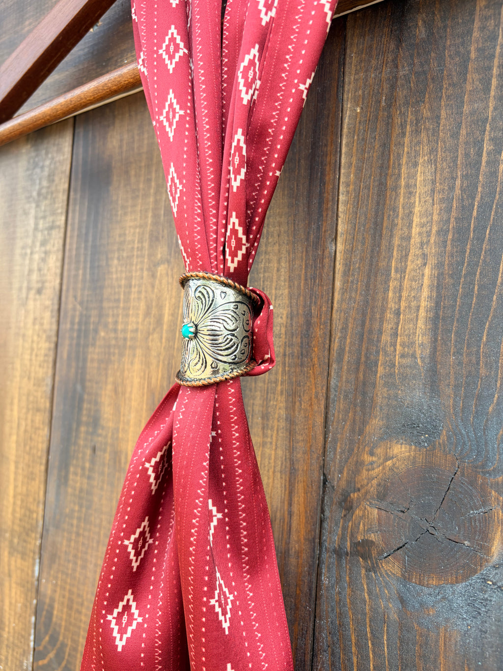 Desert Bloom - German silver scarf slides