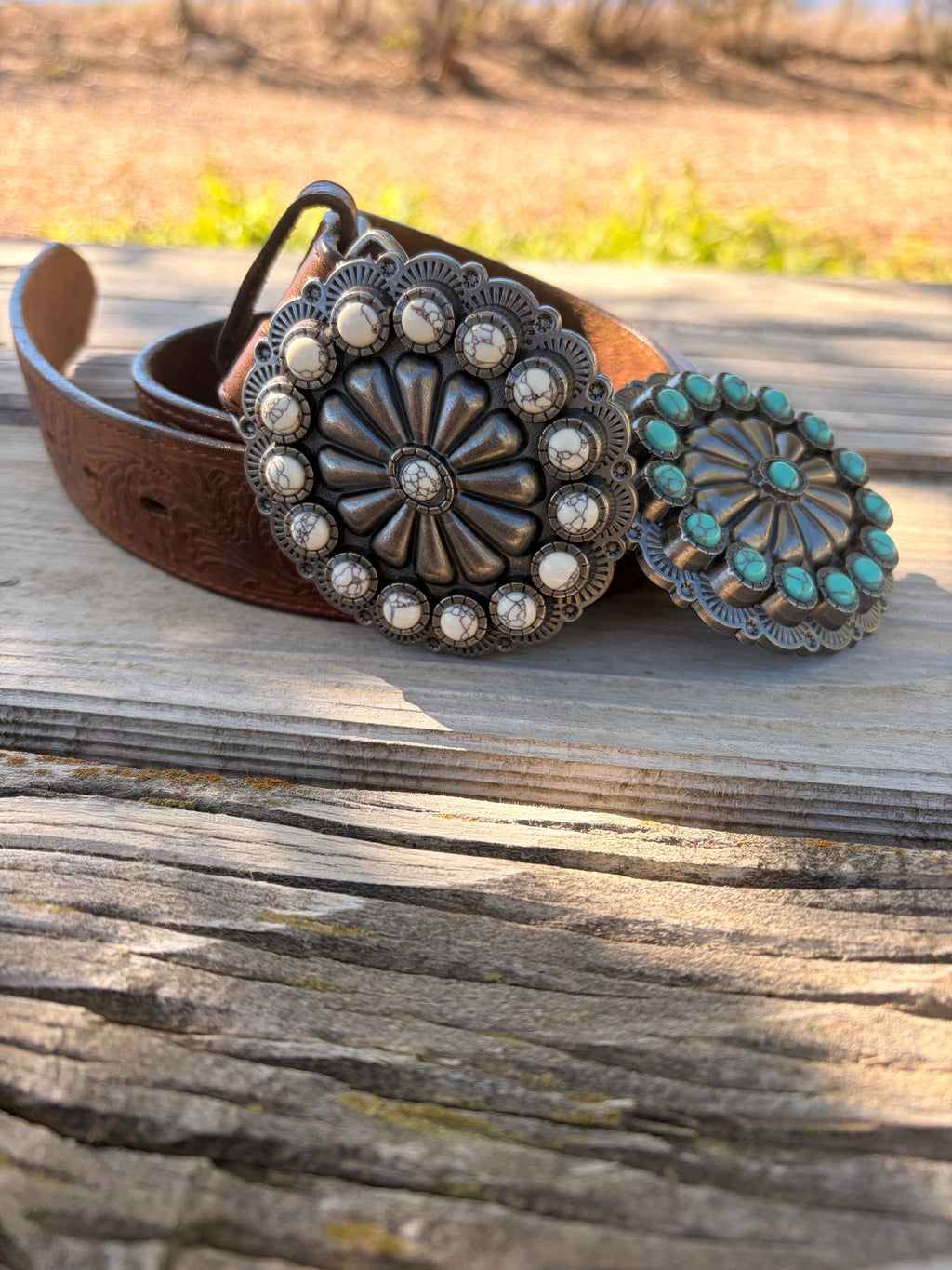 The silver sage belt buckle