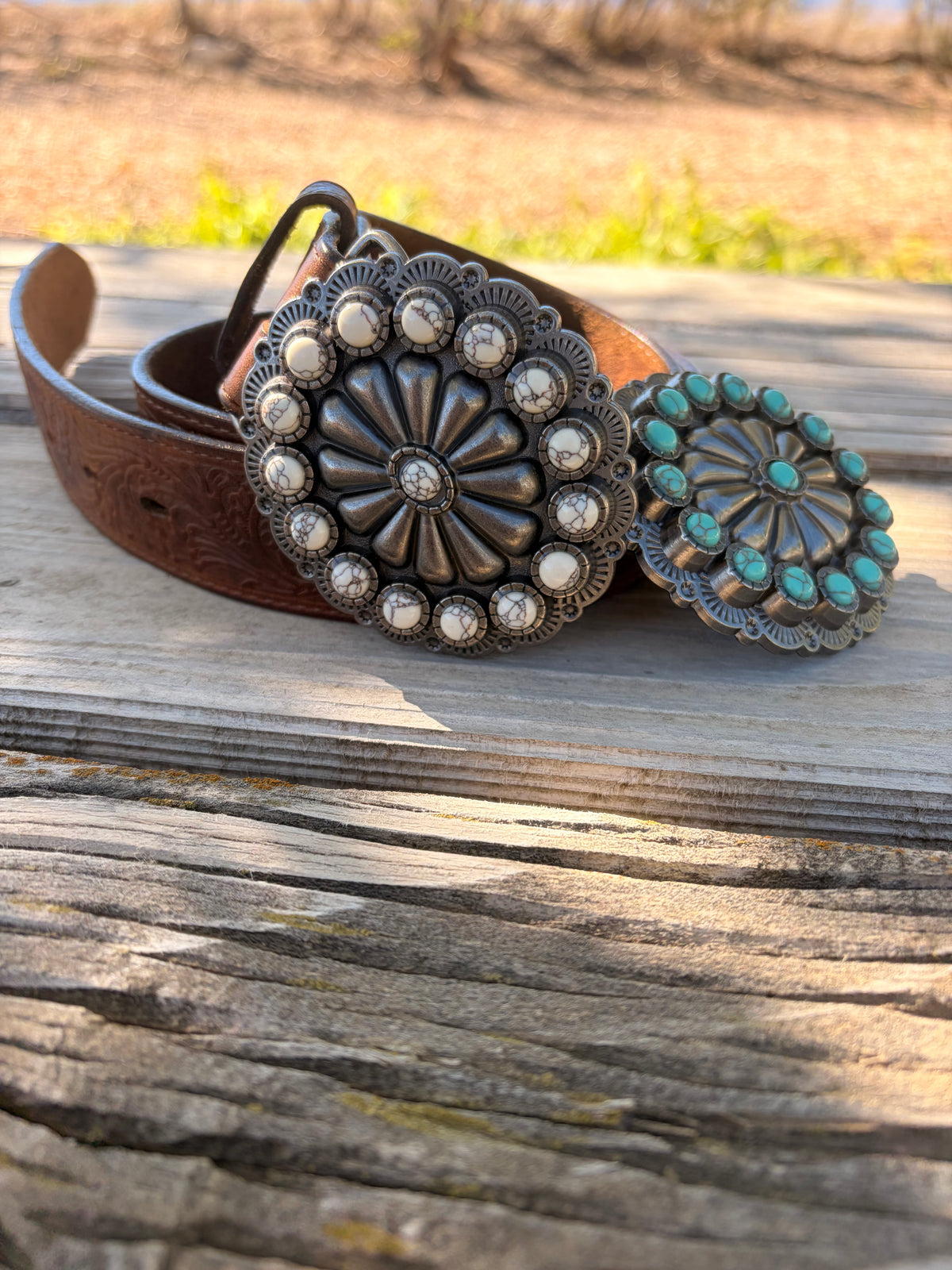 The silver sage belt buckle