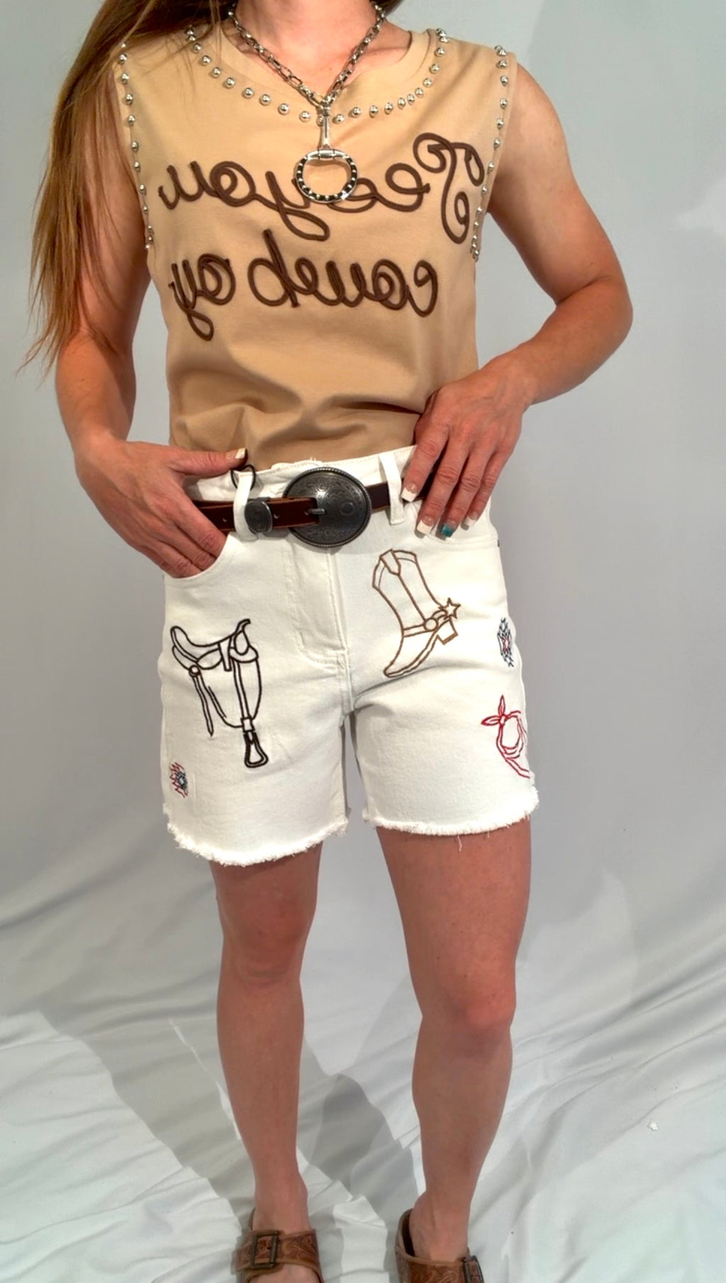Saddle up - denim shorts