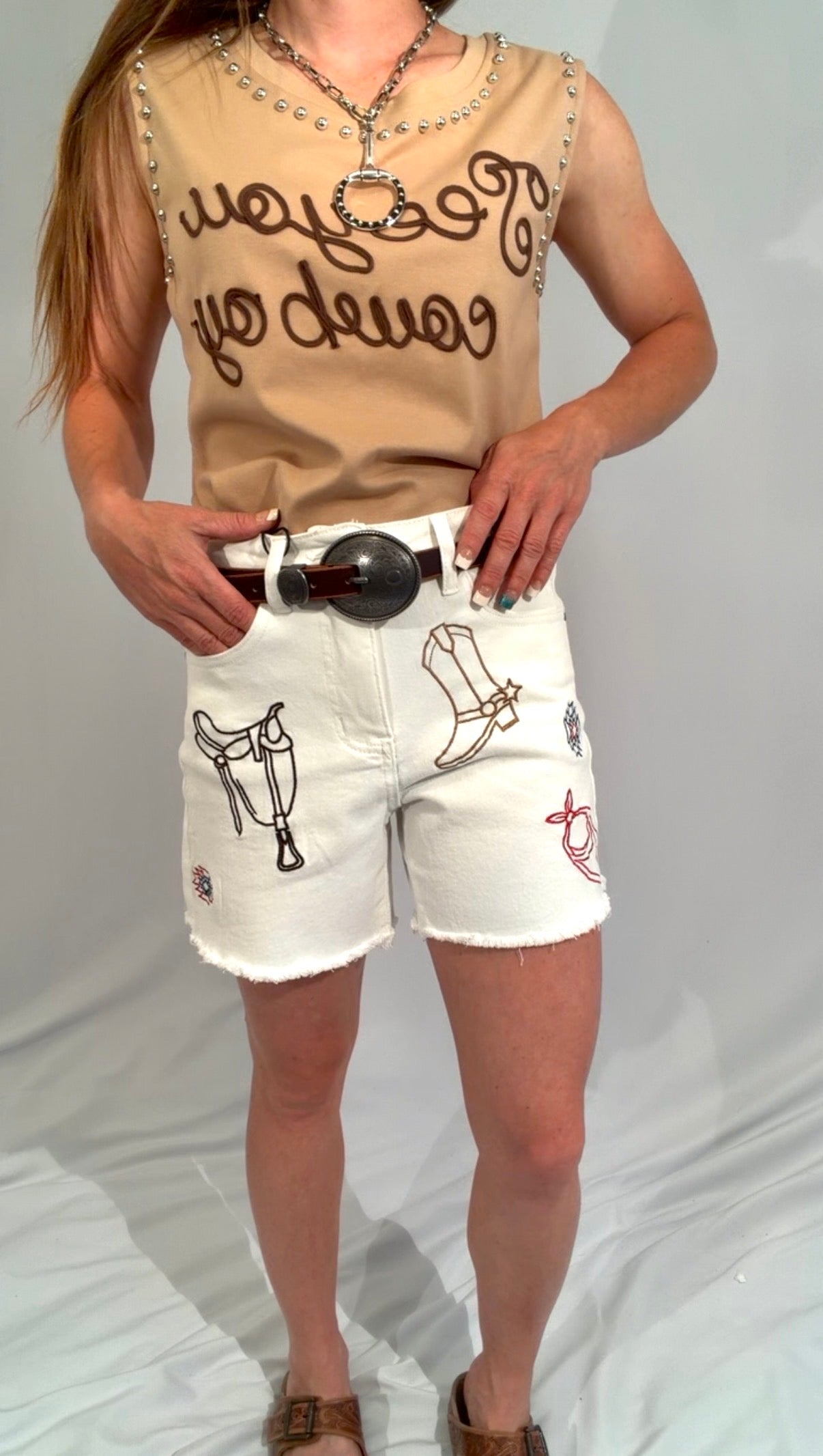 Saddle up - denim shorts