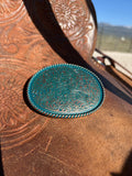 Filigree belt buckle