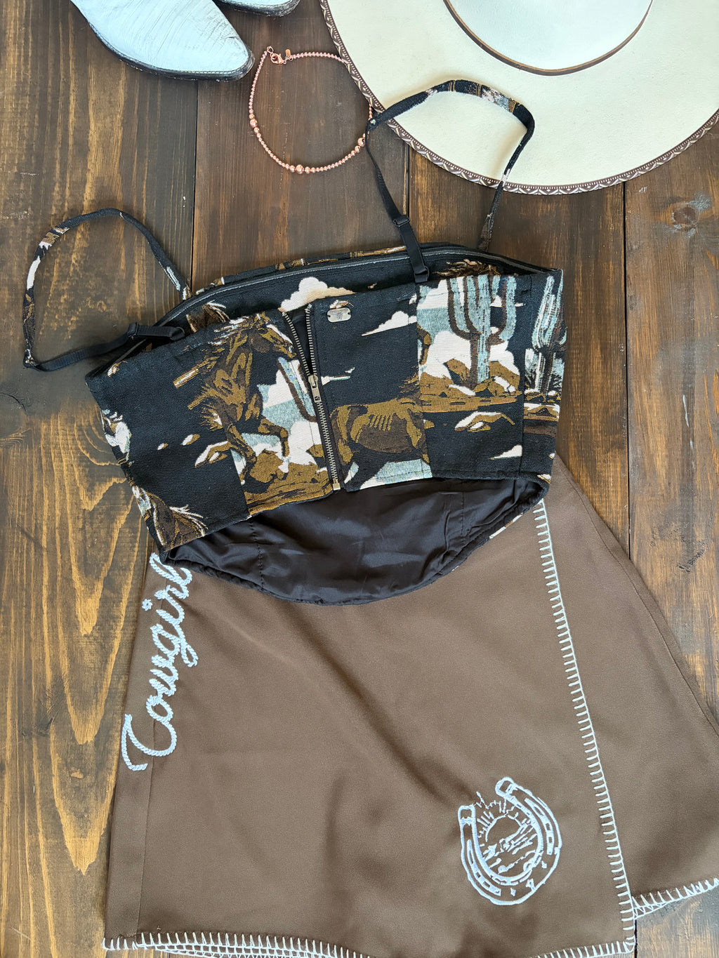 Golden hour rodeo corset