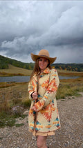 Autumn trails - southwestern dress coat