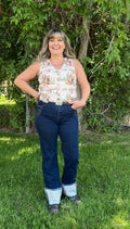 The boot stitch queen - cuffed jeans