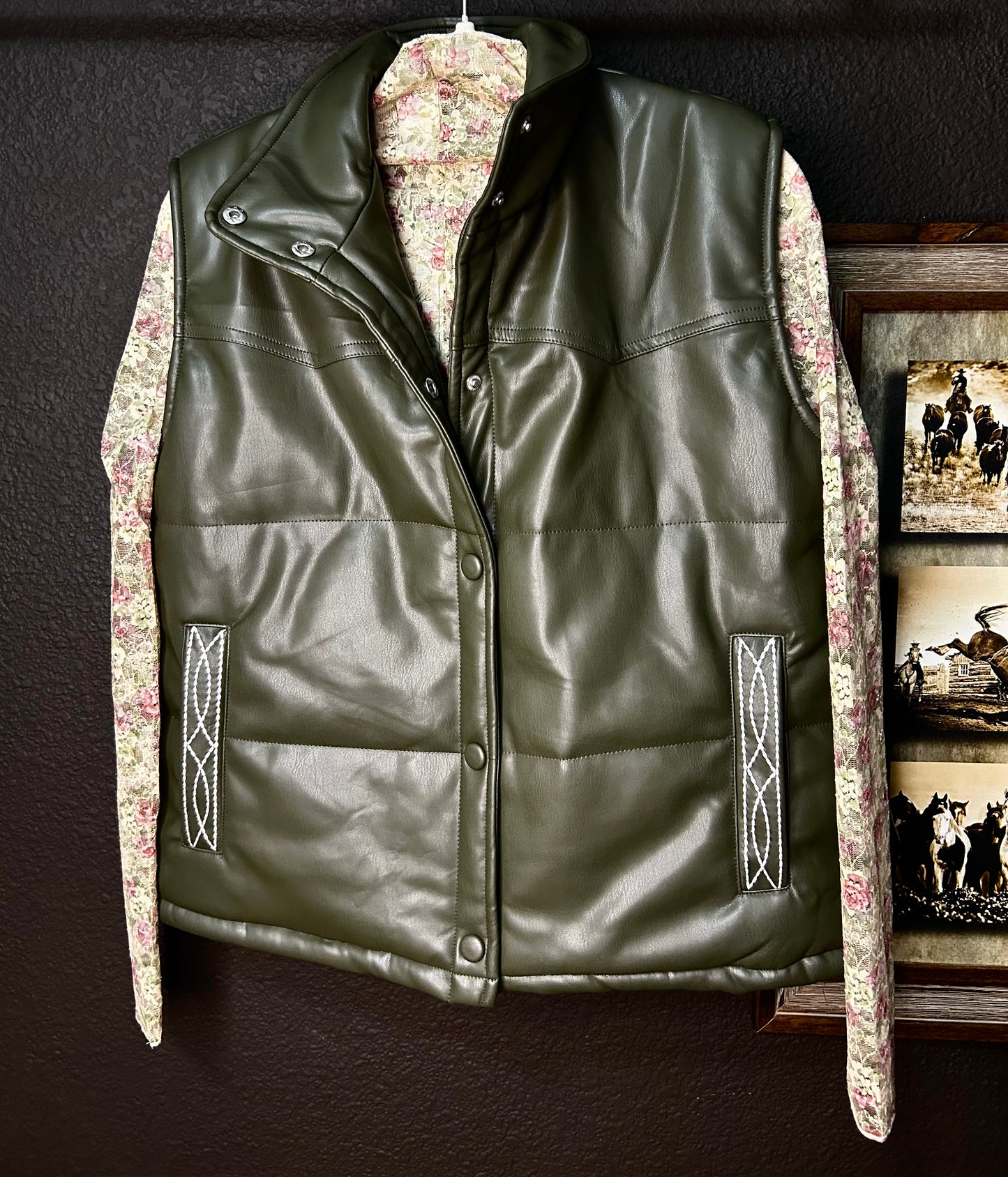 Olives and Boots - snap vest