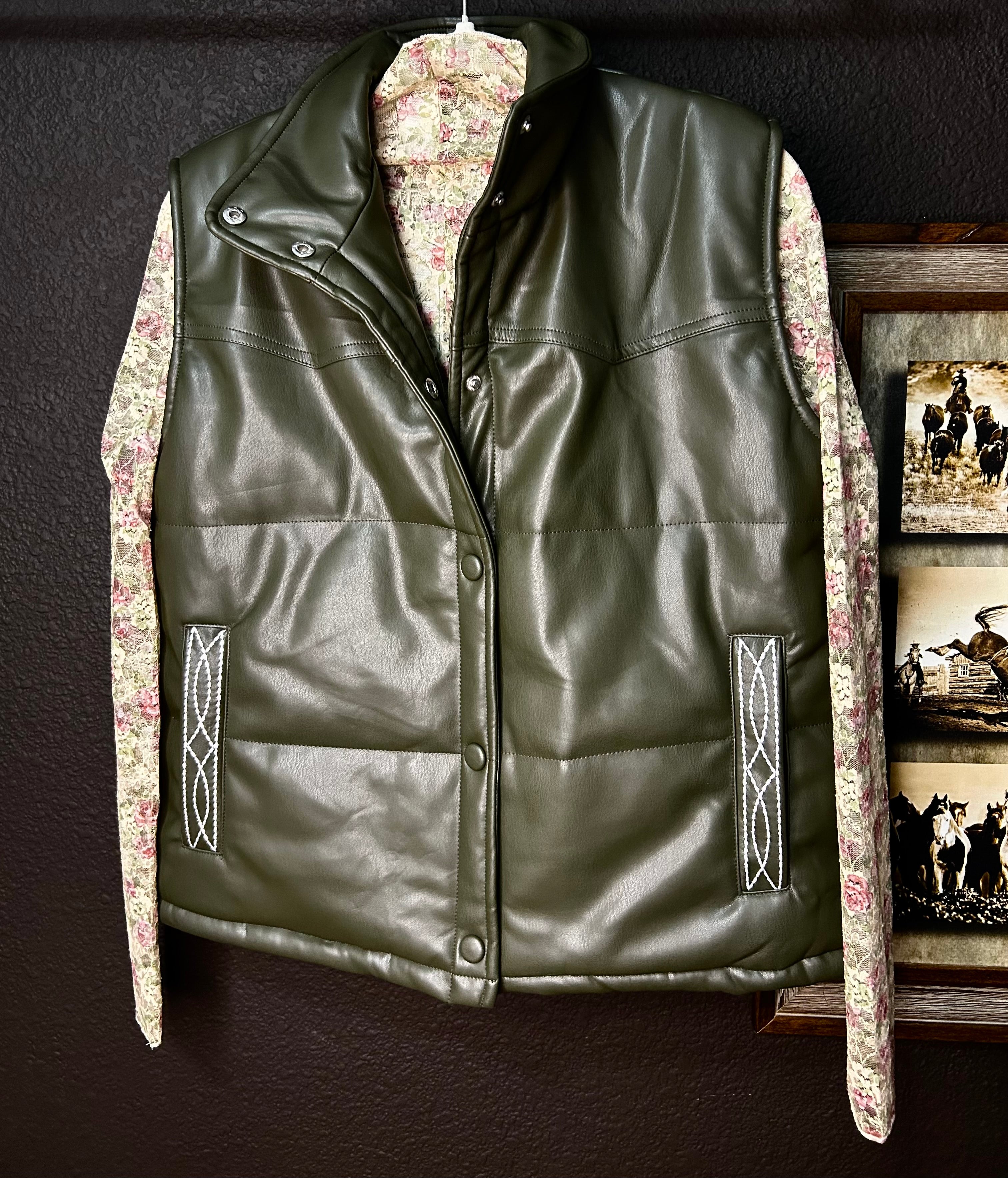 Olives and Boots - snap vest