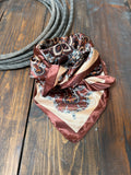 Brown and tan paisley - wild rag prints