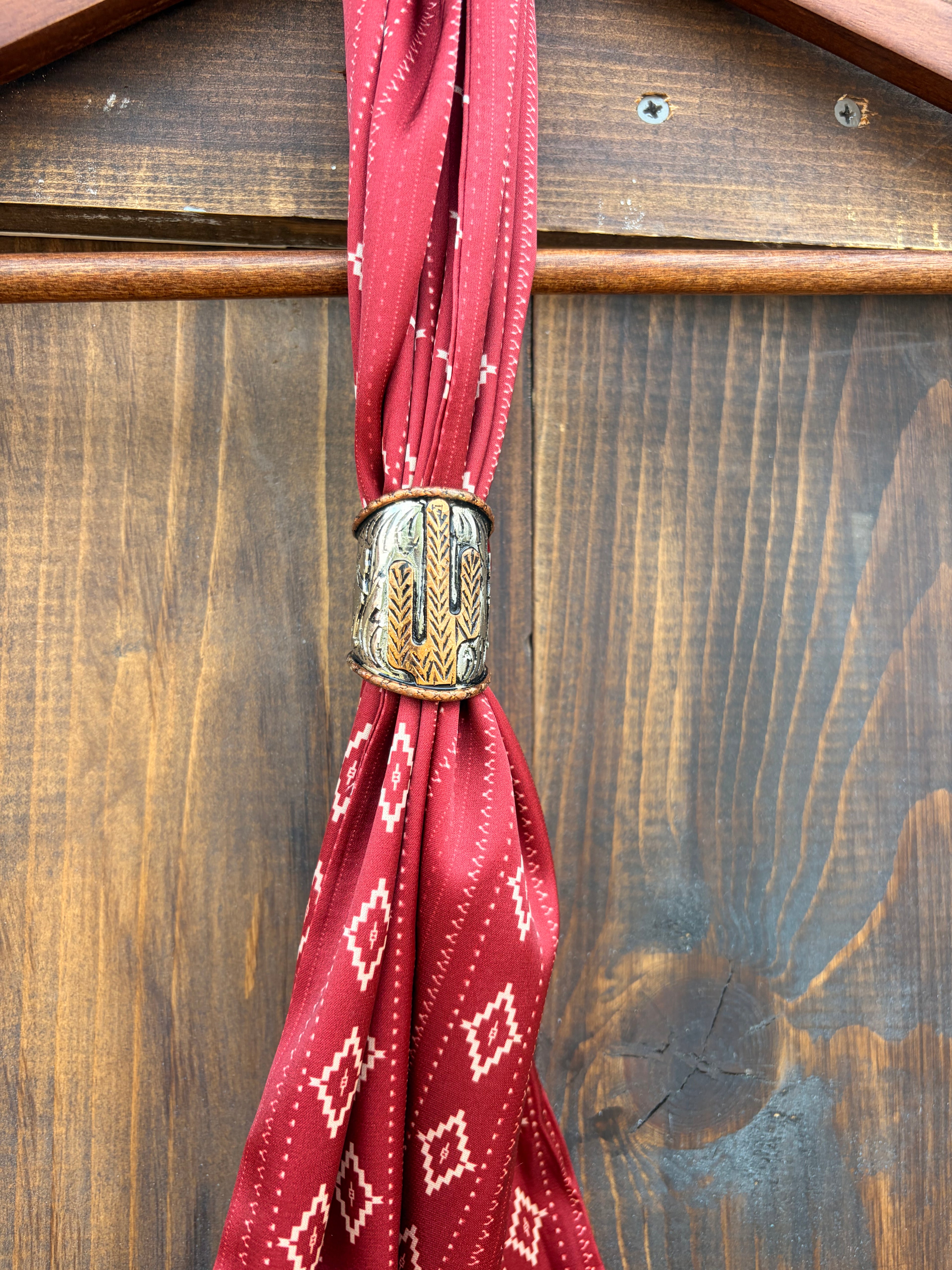 Desert Bloom - German silver scarf slides