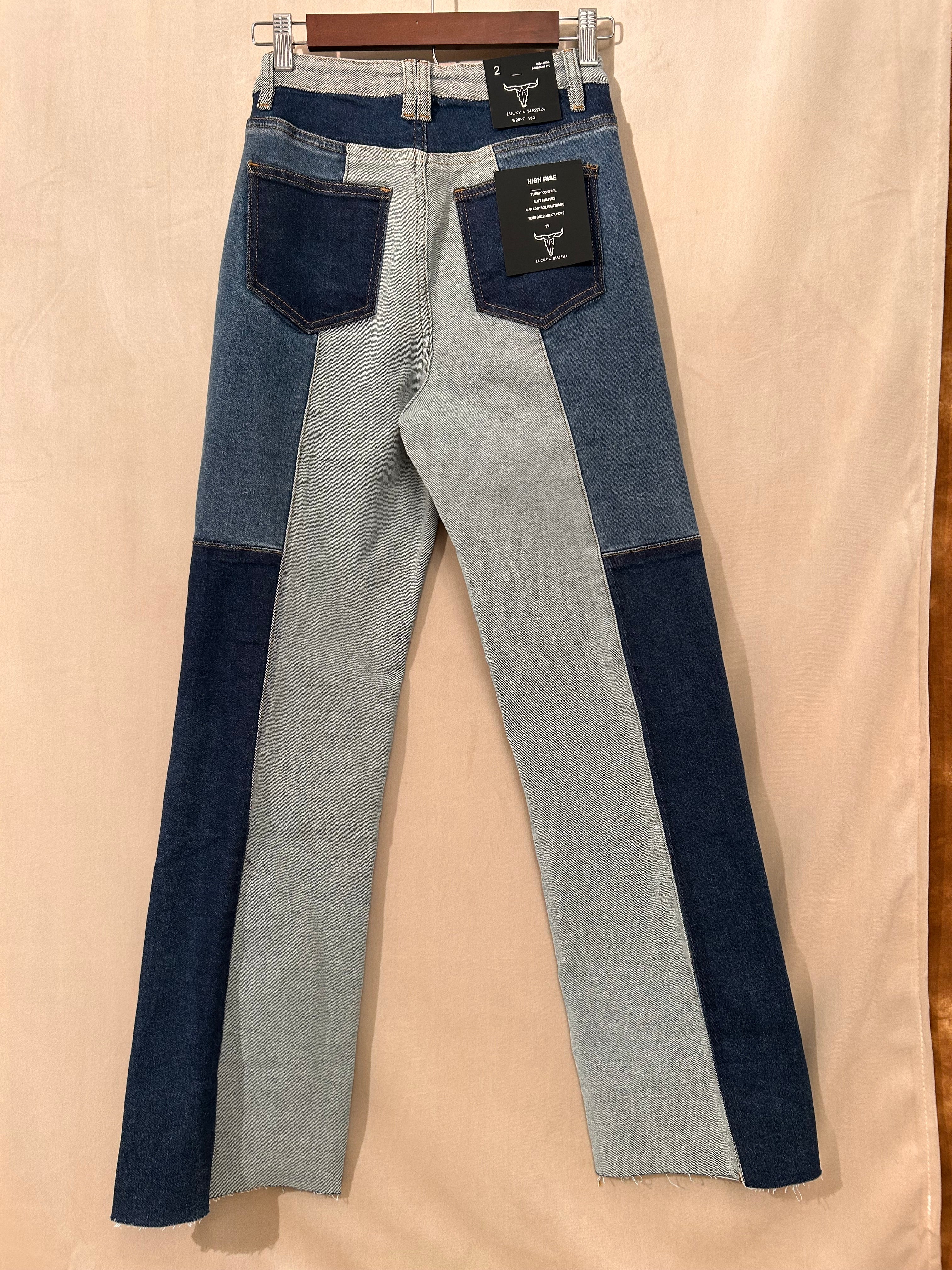 Patched up - denim jeans