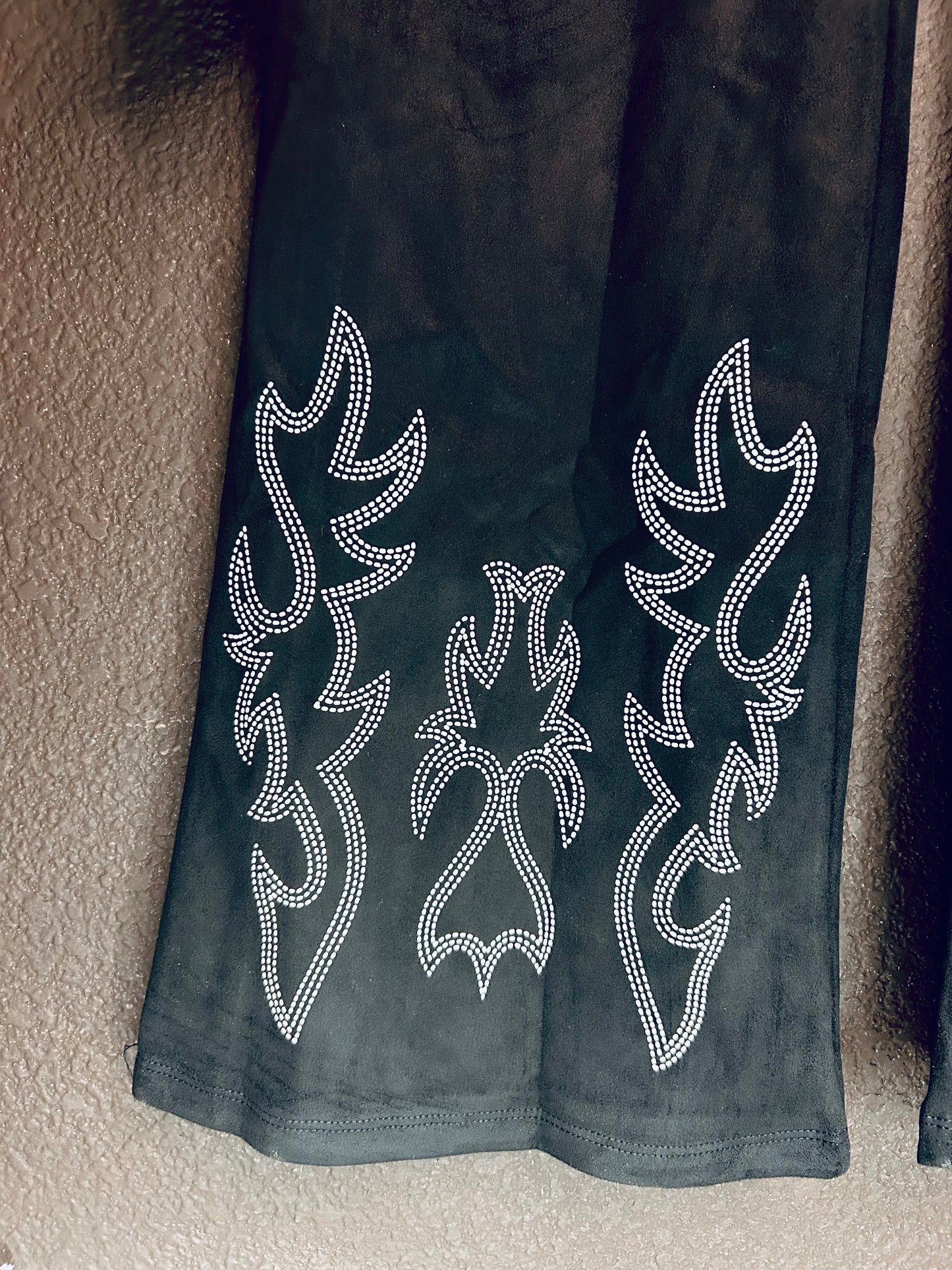 Boot stitch and fringe set