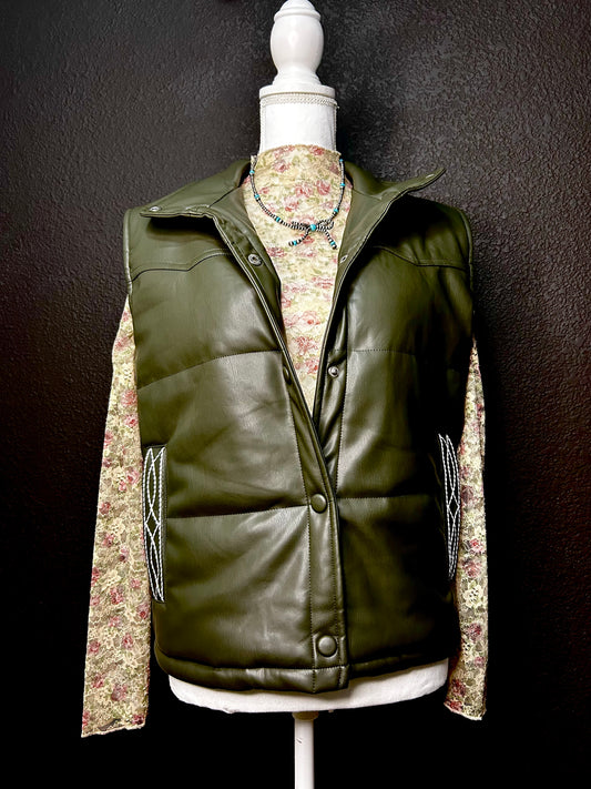 Olives and Boots - snap vest