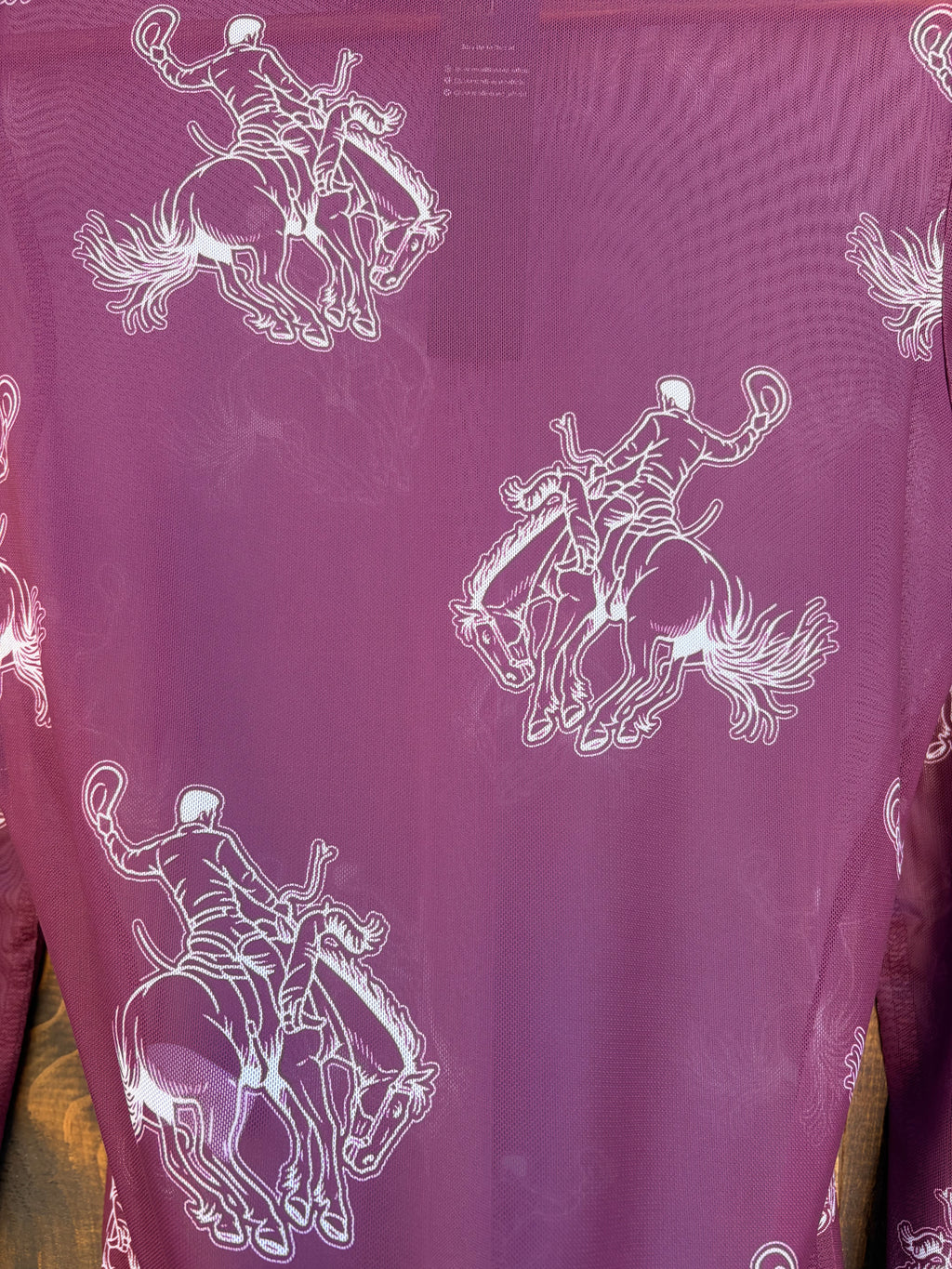The Bronc babe mesh top