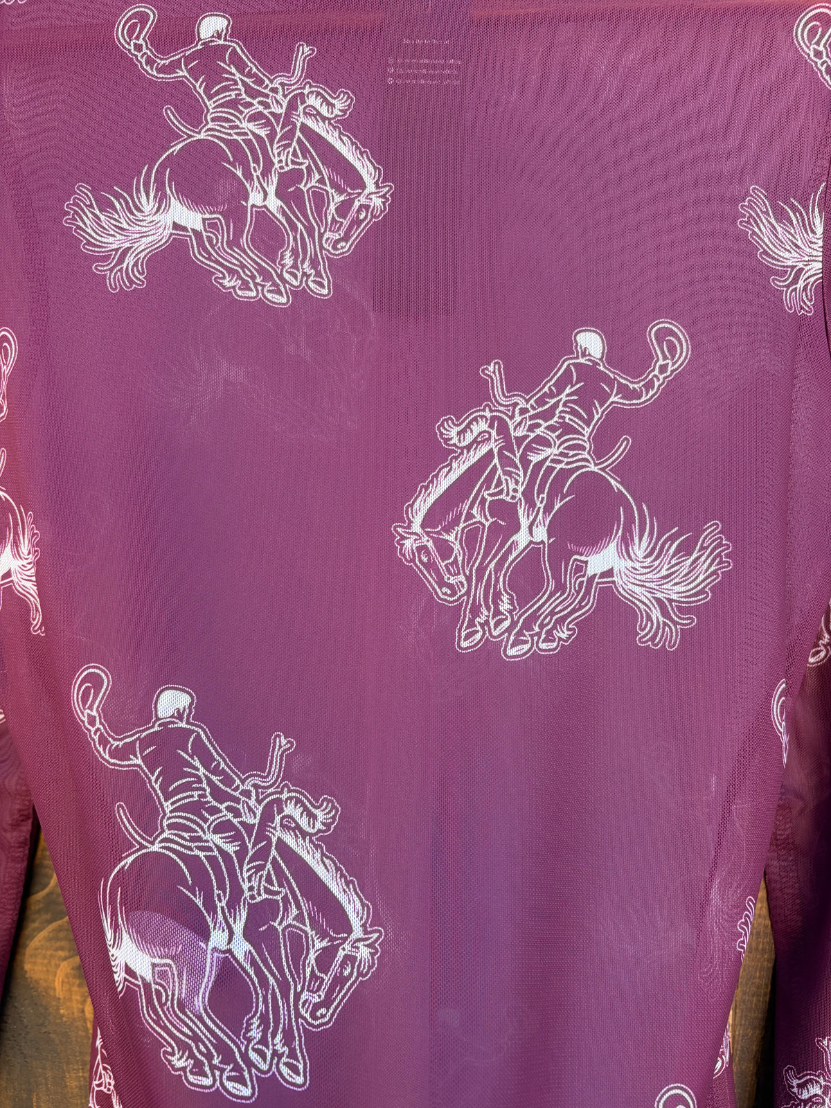 The Bronc babe mesh top