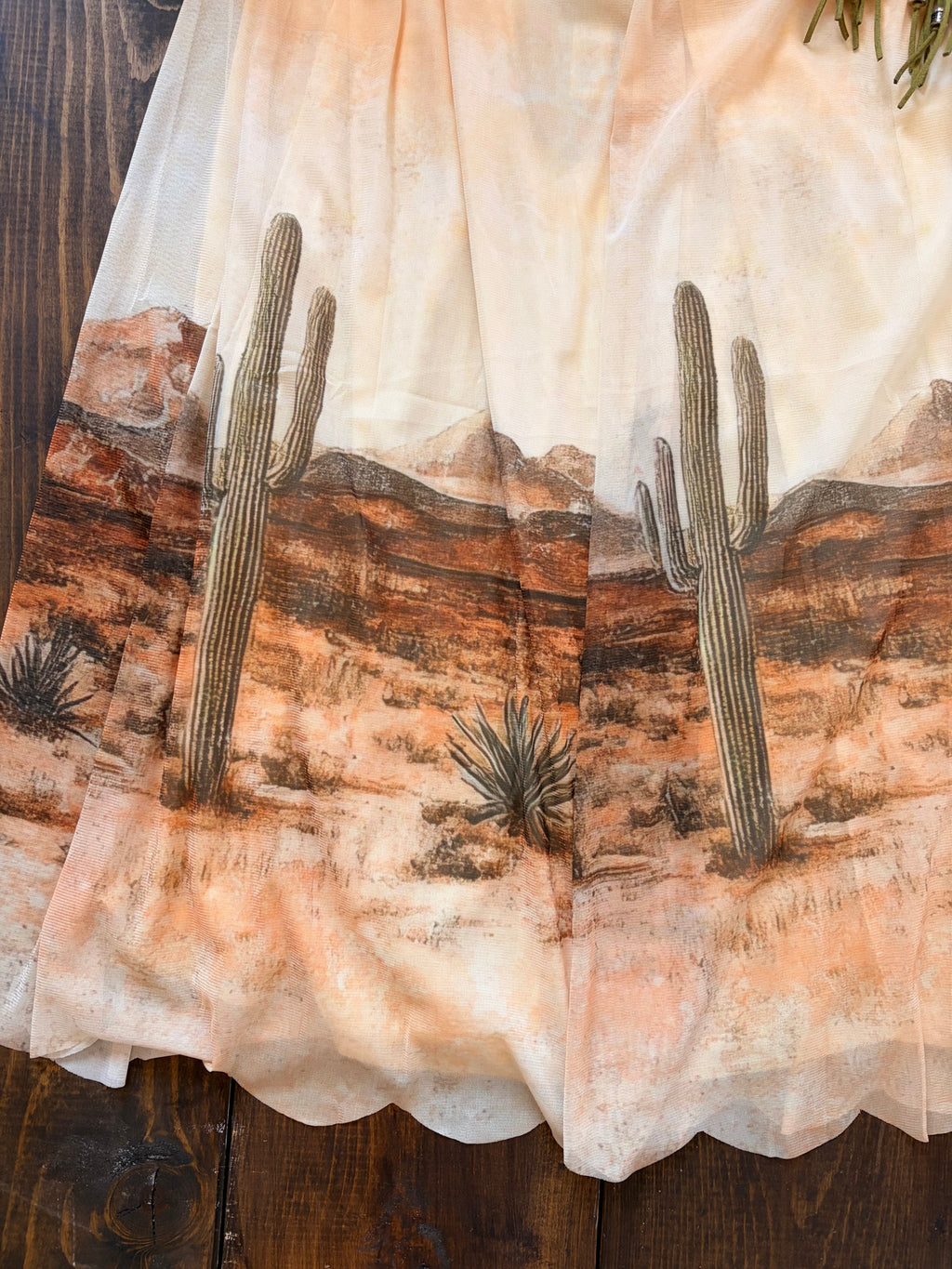 Desert bloom - midi skirt