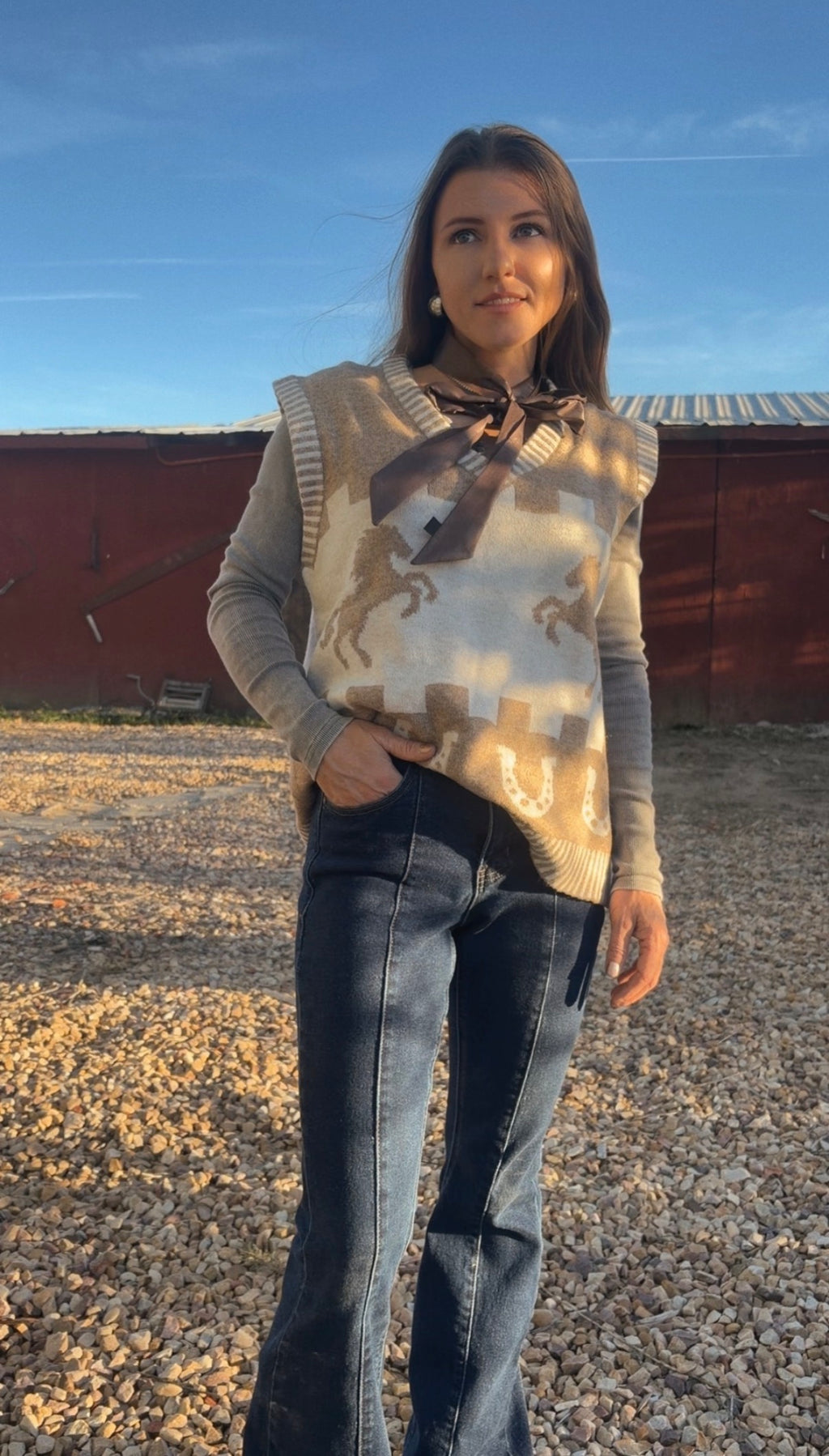 Horse country - sweater vest