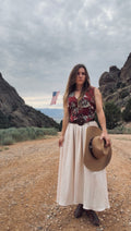 The American cowgirl tapestry vest