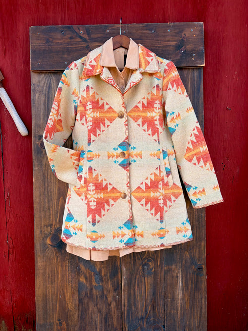 Autumn trails - southwestern dress coat