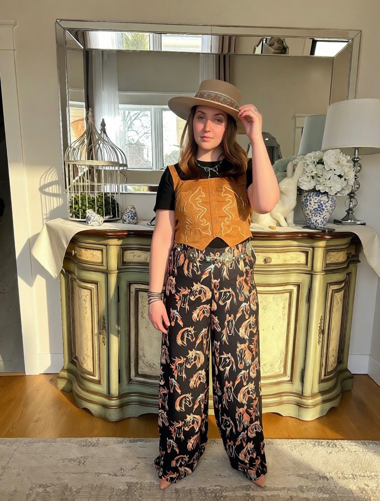 Painted pony trousers