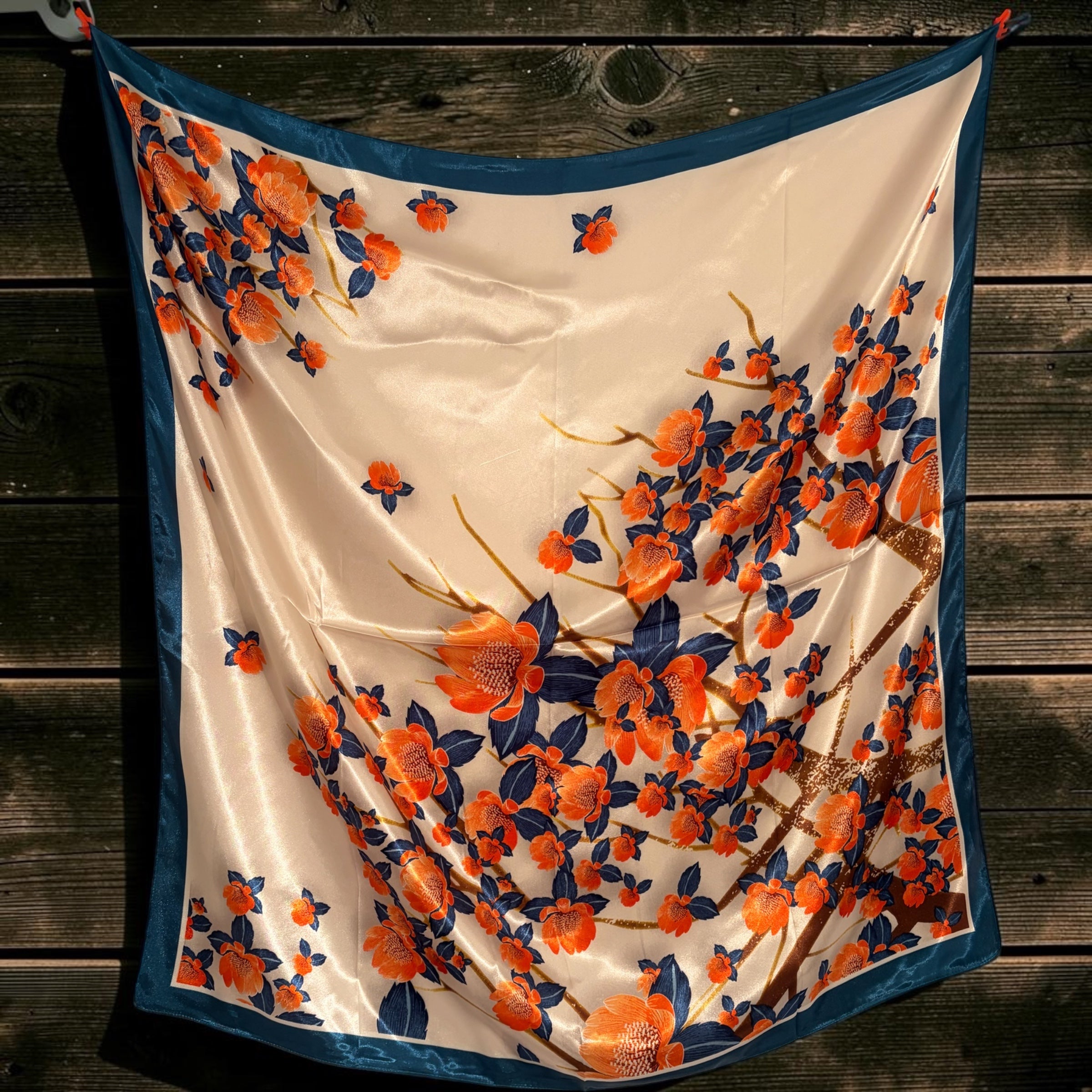 Blue florals - wild rag