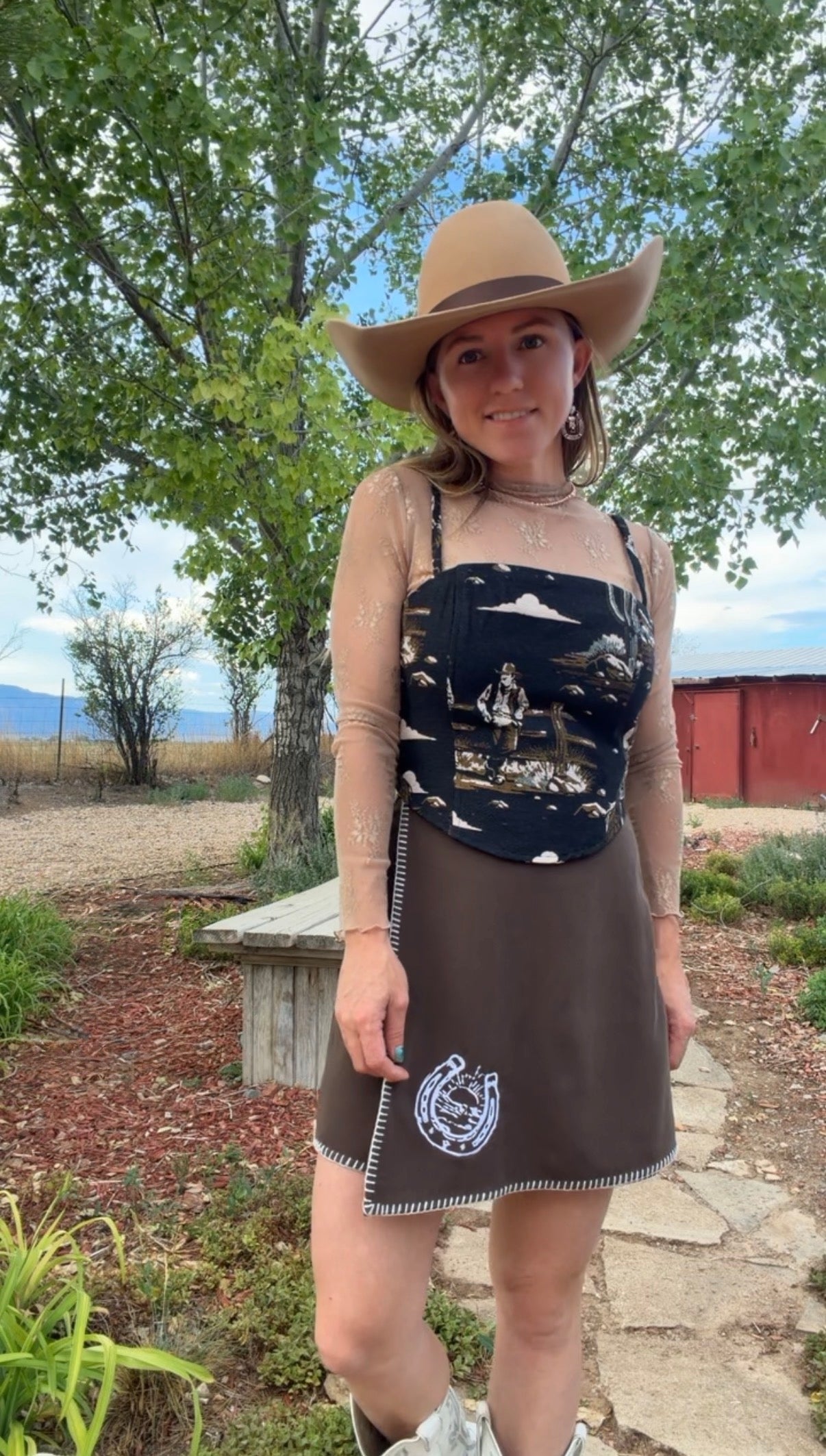 Golden hour rodeo corset