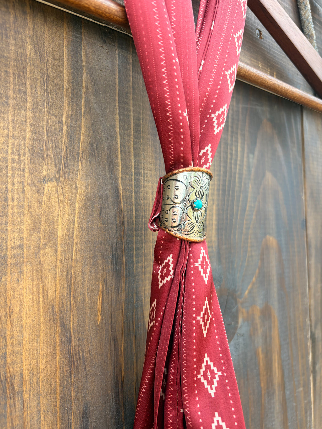 Desert Bloom - German silver scarf slides