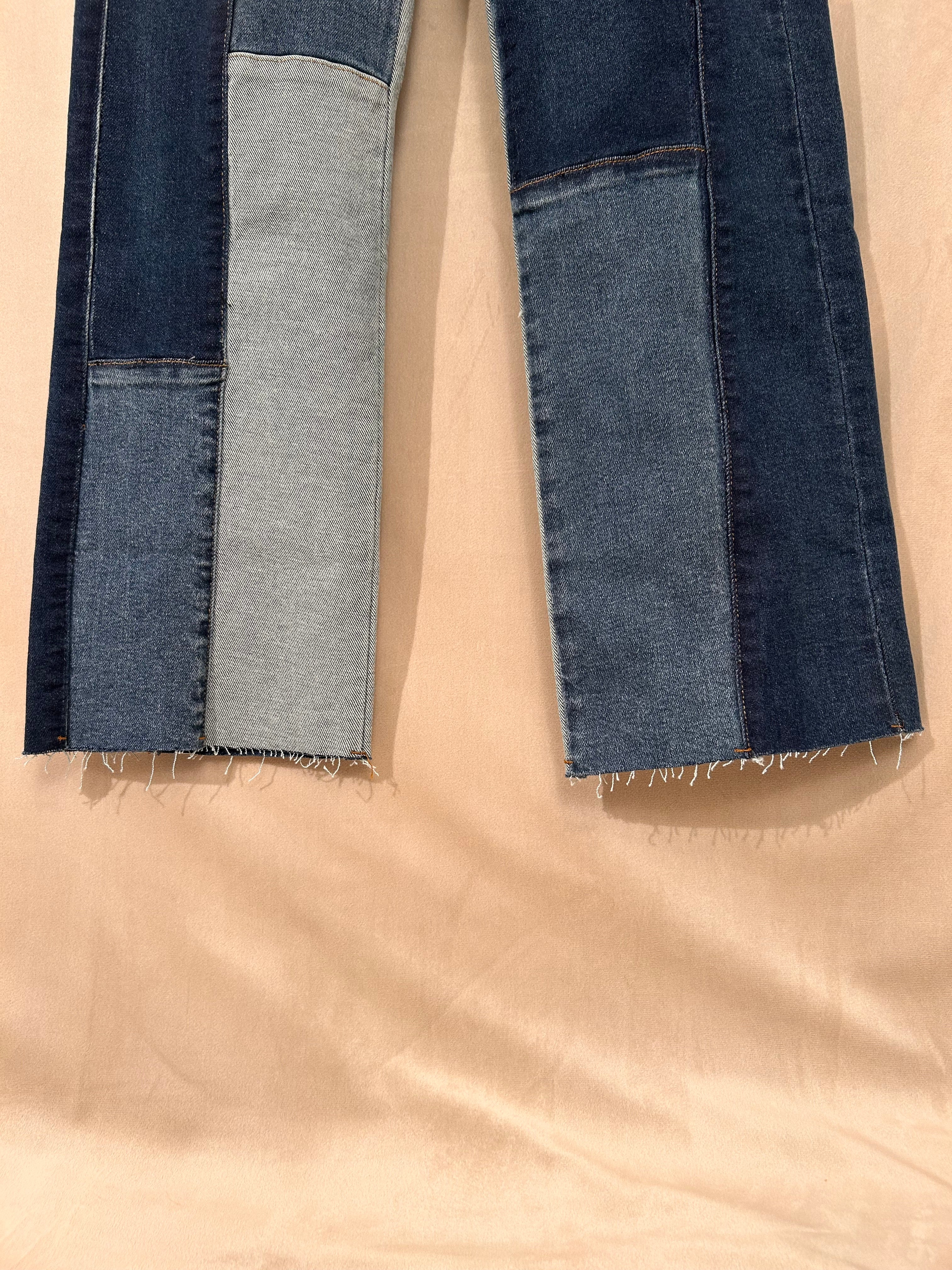 Patched up - denim jeans