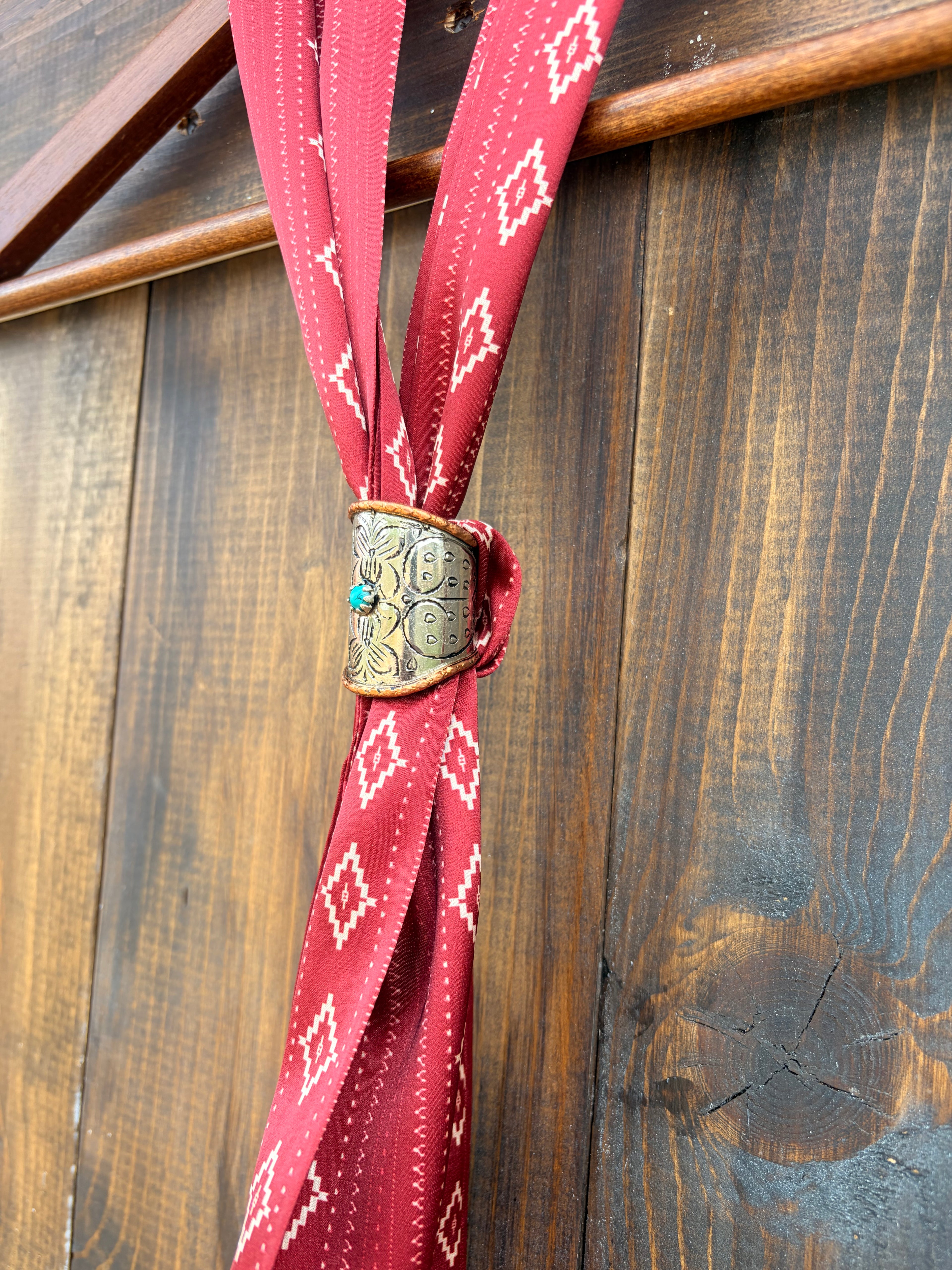 Desert Bloom - German silver scarf slides