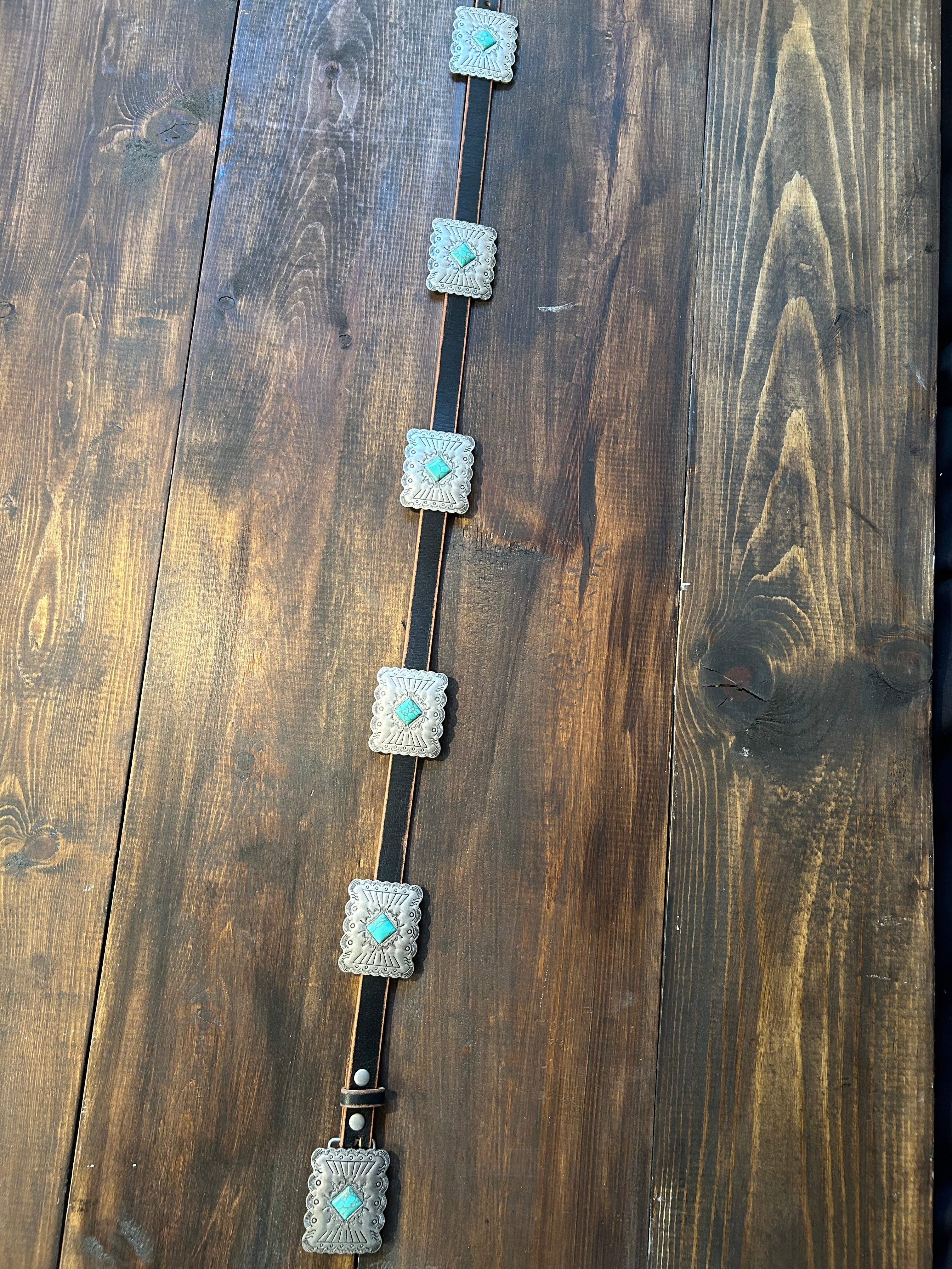 The rodeo rose - genuine leather belt
