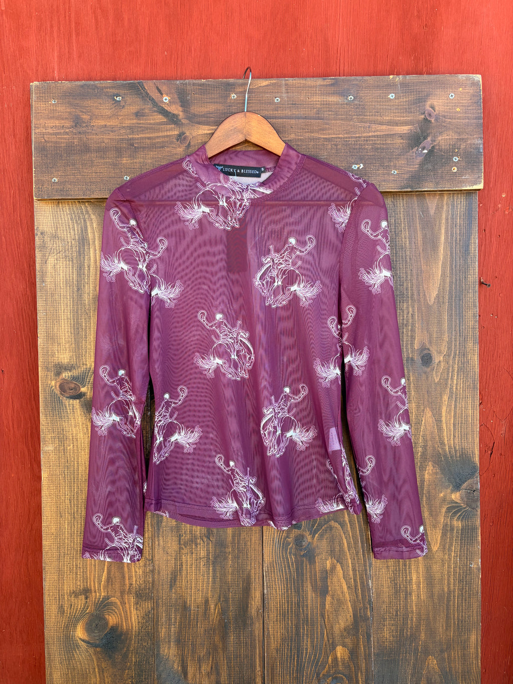 The Bronc babe mesh top