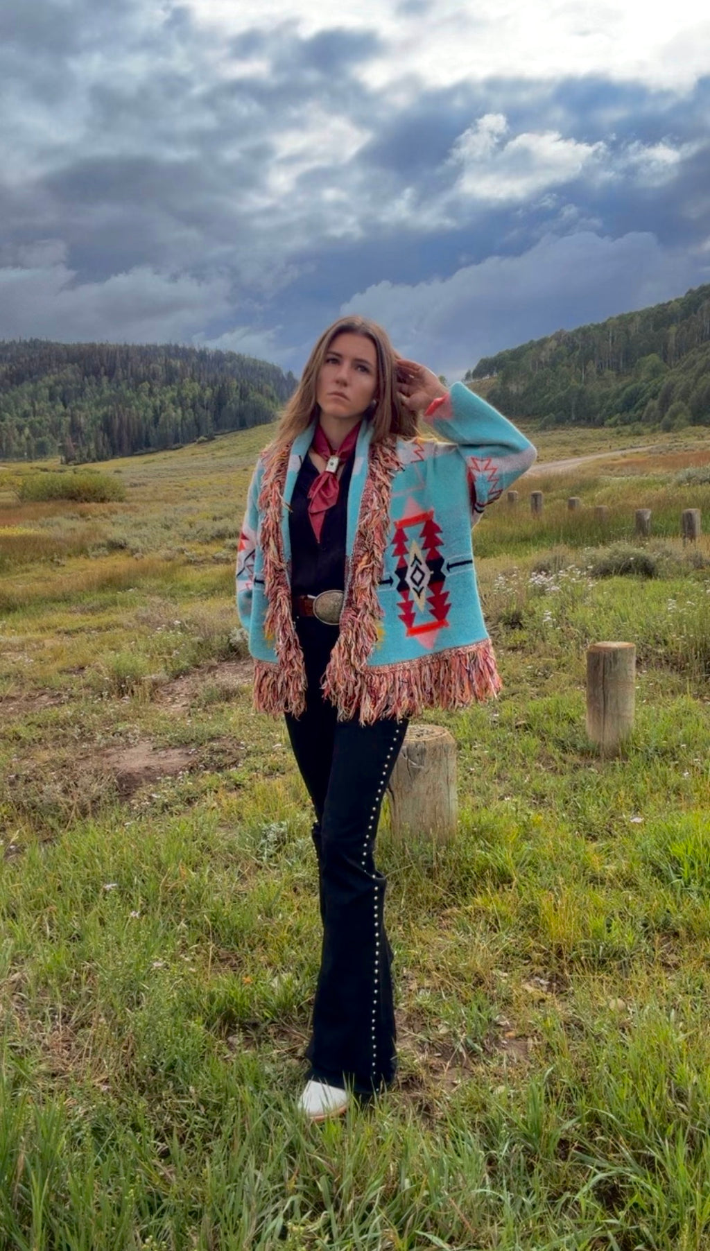 The first frost - fringe cardigan