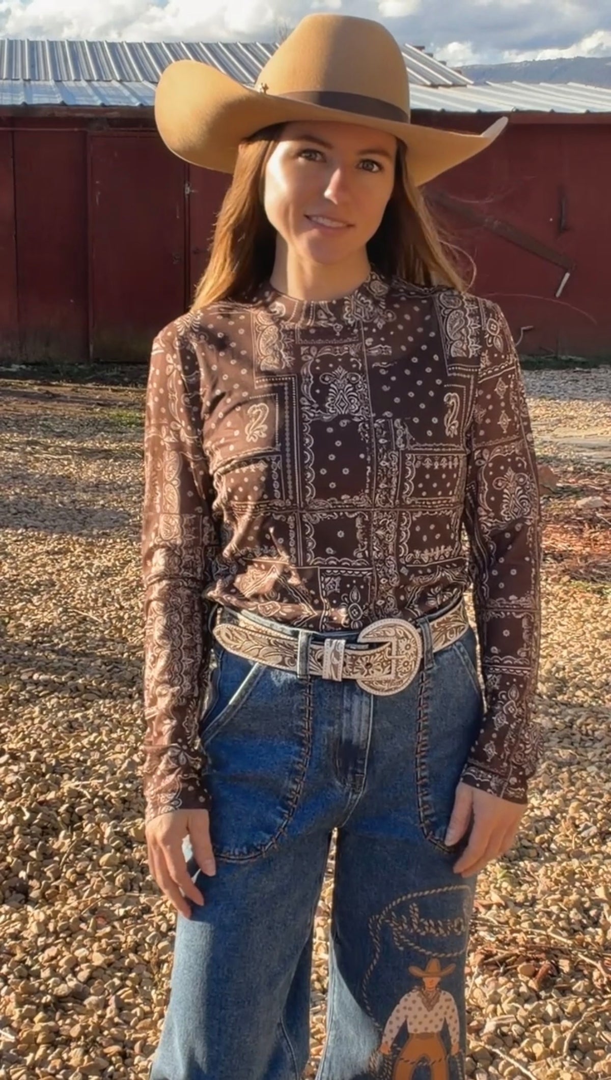 The bandana babe mesh top