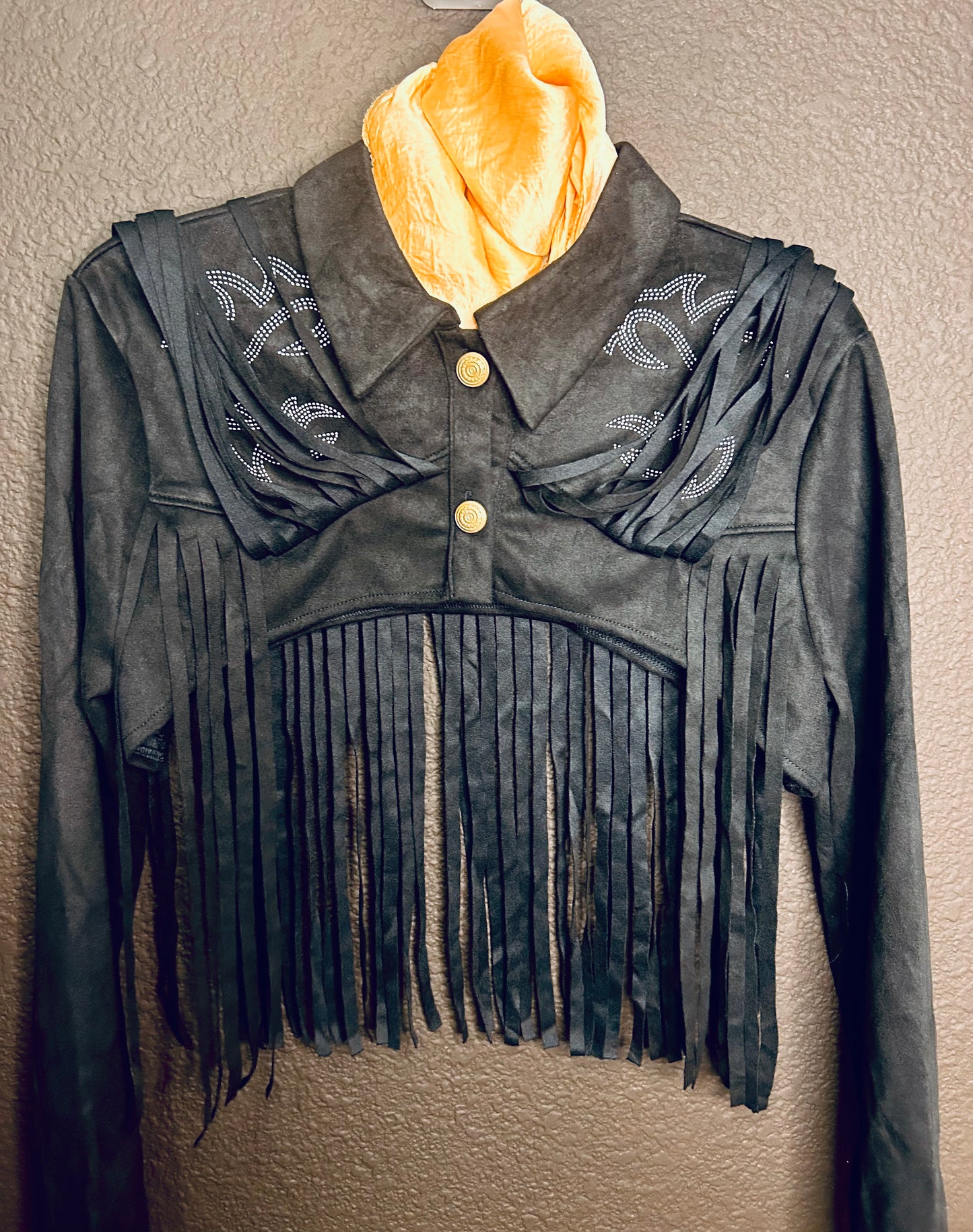 Boot stitch and fringe set